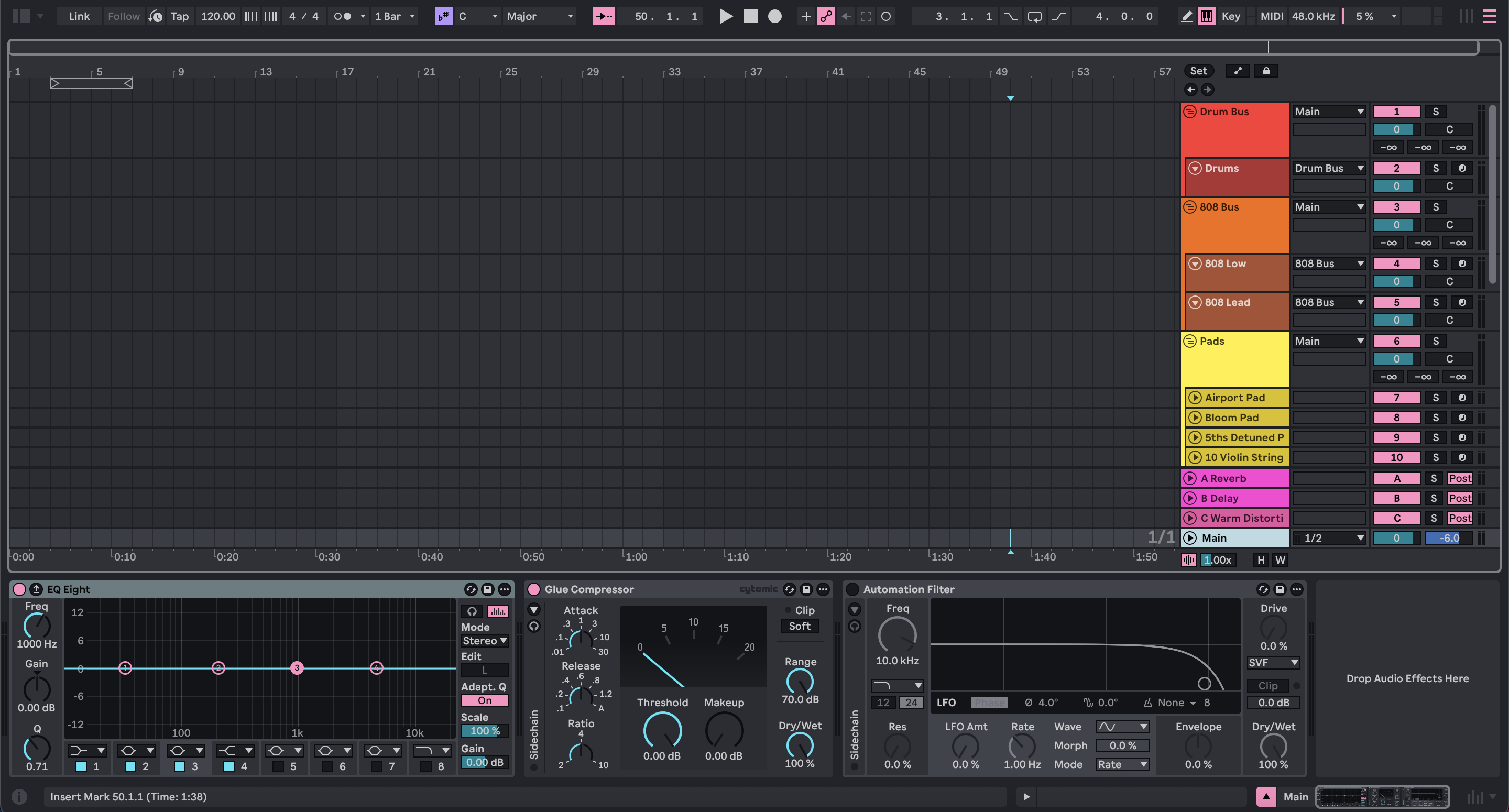 Trap Beat Template Vol. 1 - Ableton