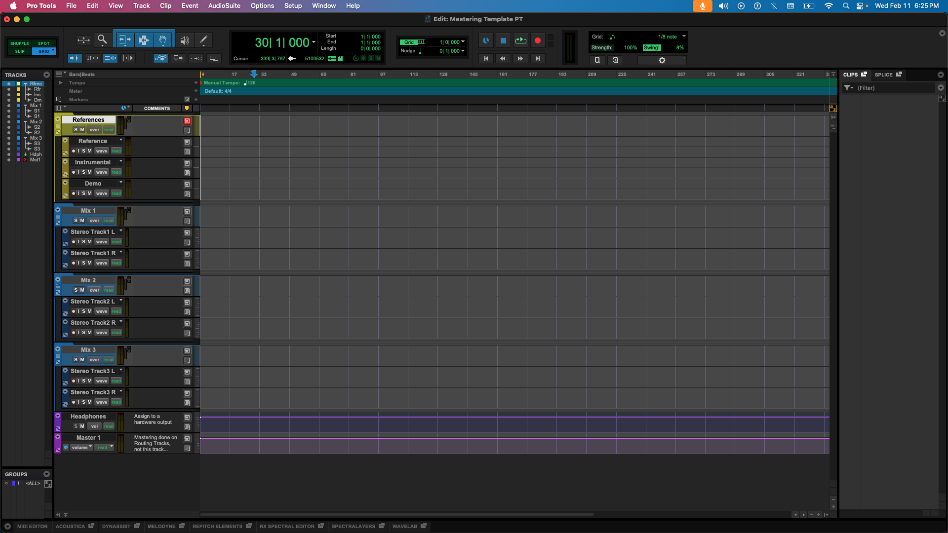 Mastering Template - Pro Tools