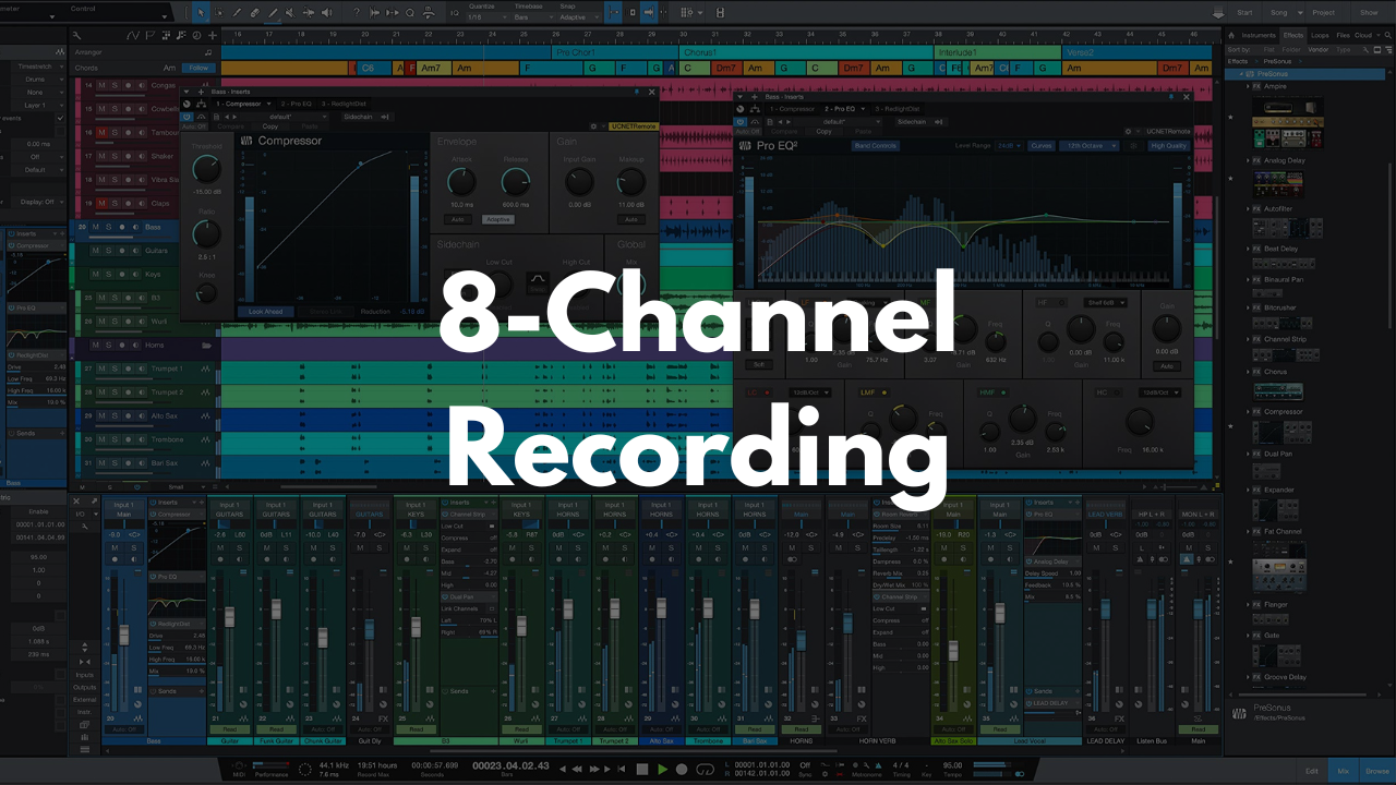 8-Channel Recording Template - Studio One