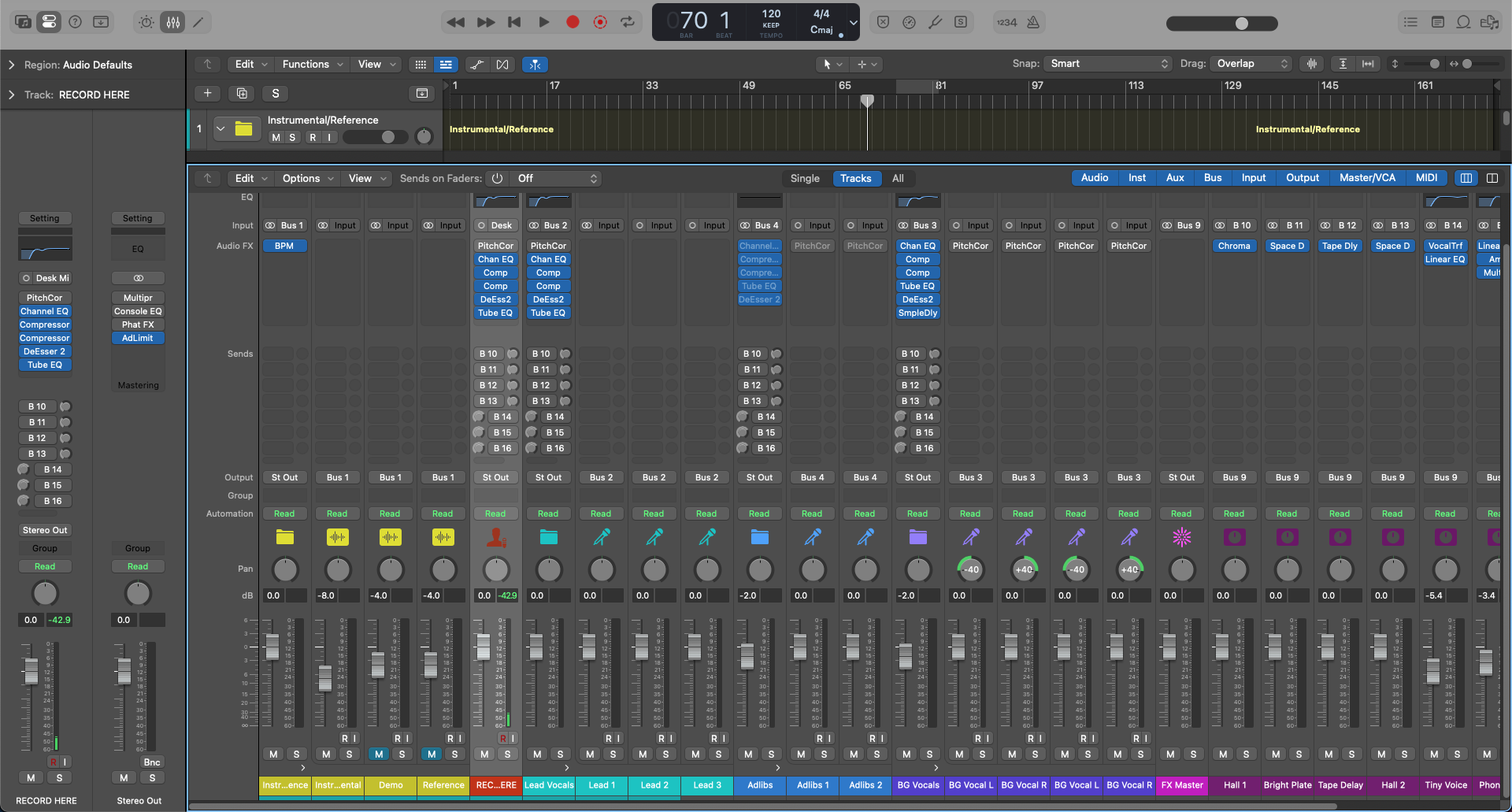 Pop Vocal Recording Template - Logic Pro
