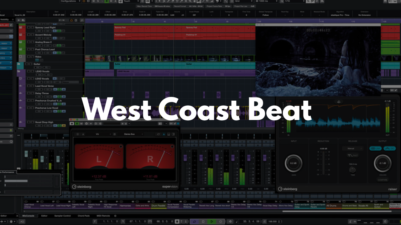 West Coast Beat Template - Cubase