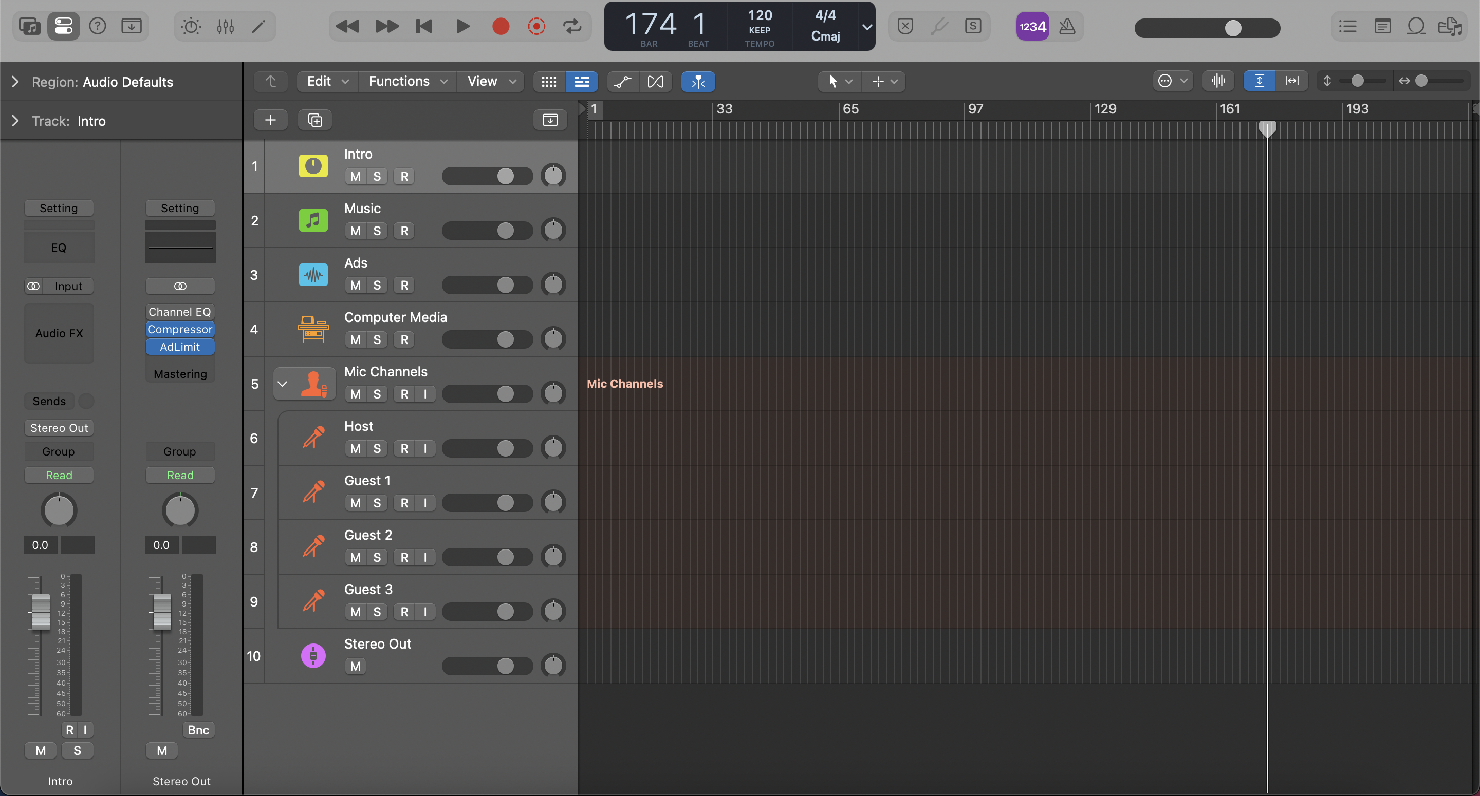 Podcast Template - Logic Pro