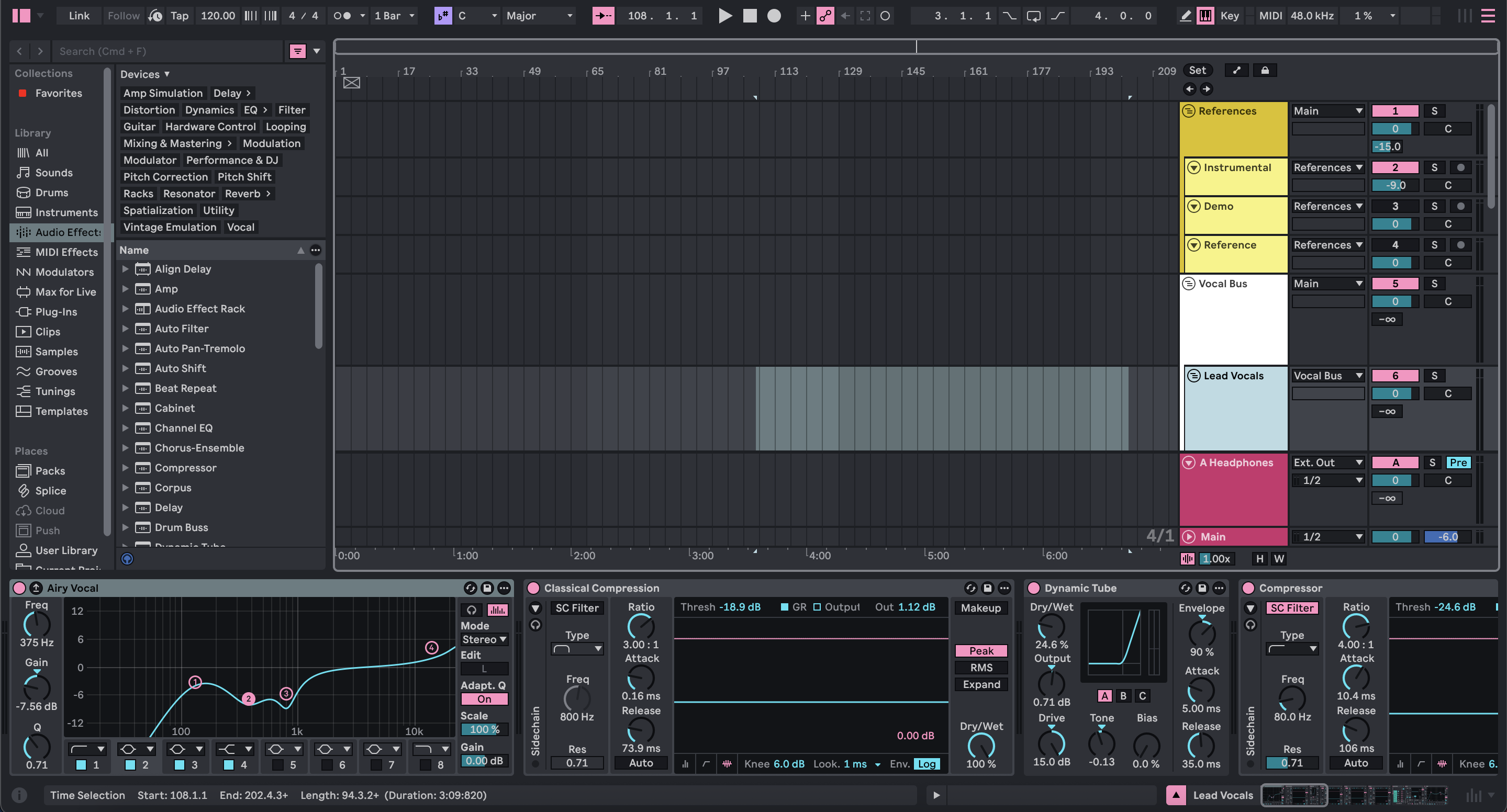 Hip-Hop Vocal Recording Template - Ableton
