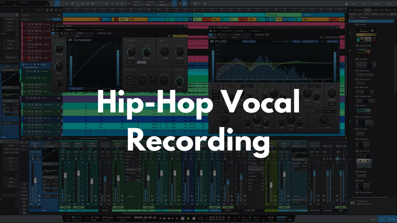 Hip-Hop Vocal Recording Template - Studio One