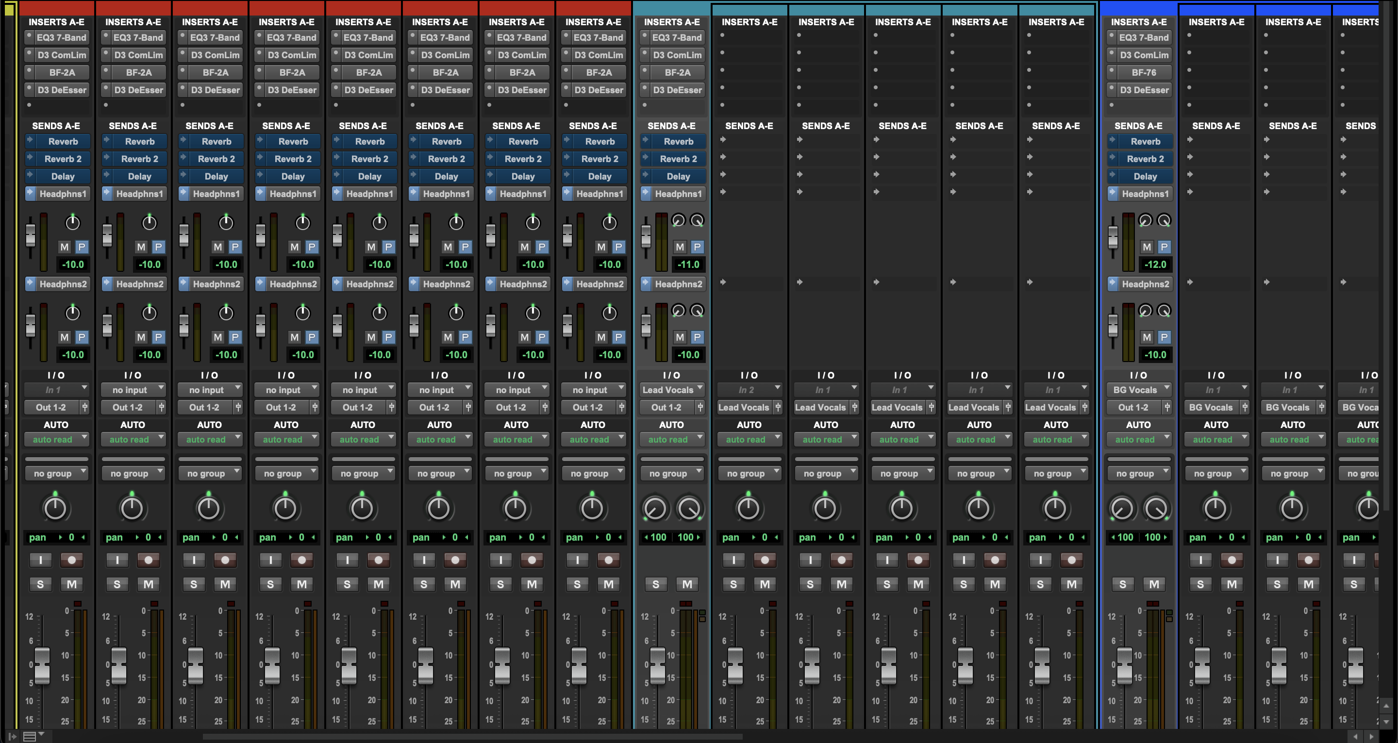 8-Ch Recording Template - Pro Tools