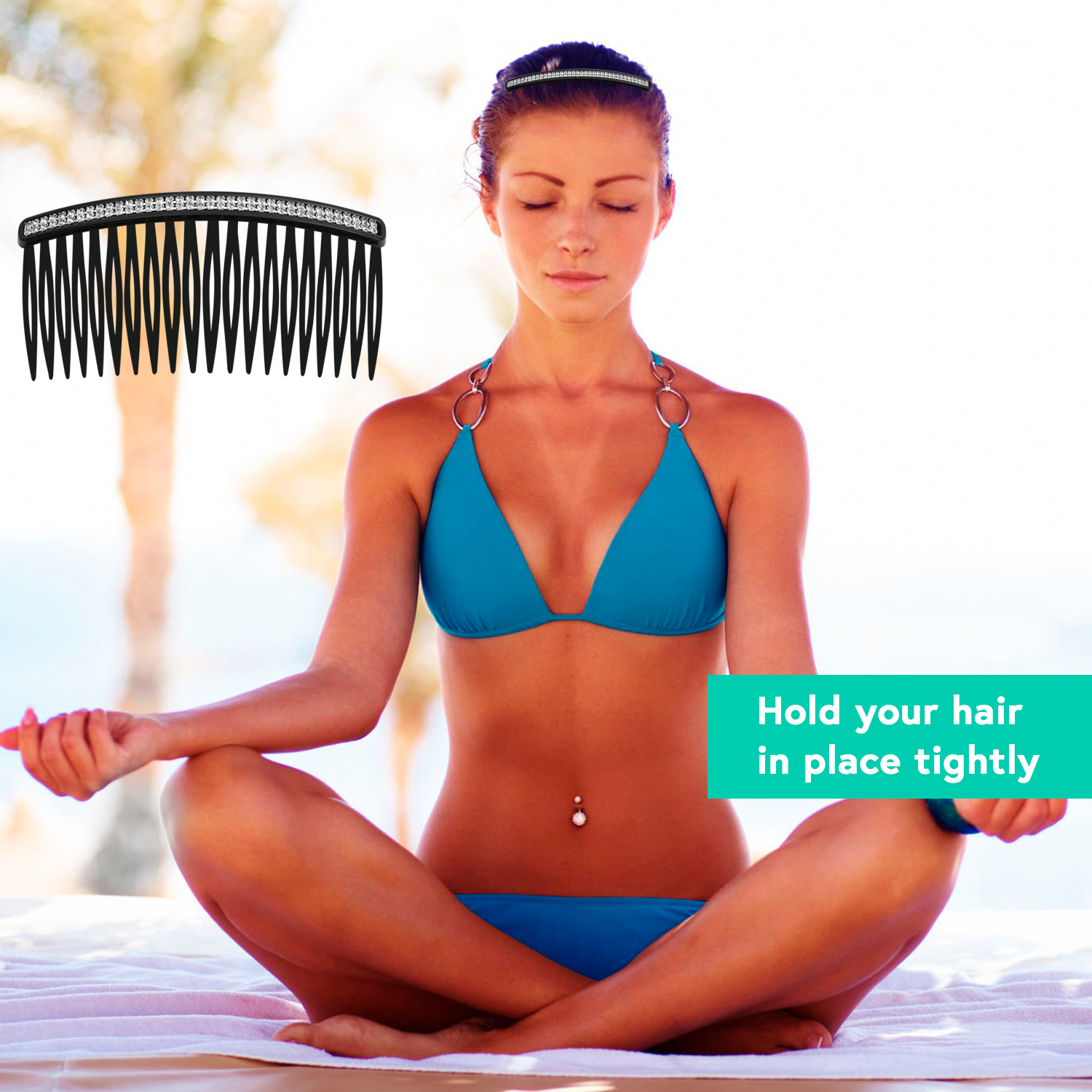 Side Hair Comb for French Twist Bangs Hair Pin Clips Hair Accessories Decorative Comb for Women Kids Girls 5pcs