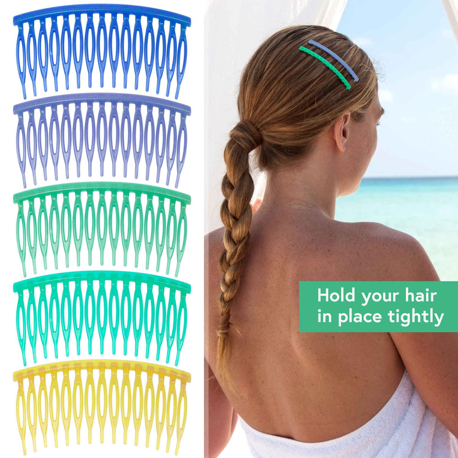 Colorful Hair Combs Set