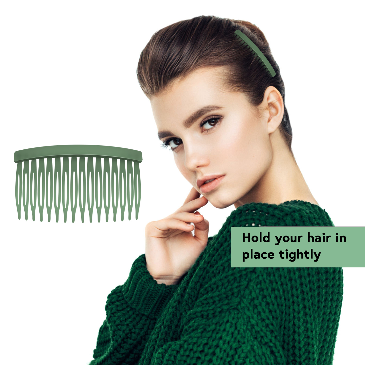 Side Hair Comb for French Twist Bangs Hair Pin Clips Hair Accessories Decorative Comb for Women Kids Girls 10pcs