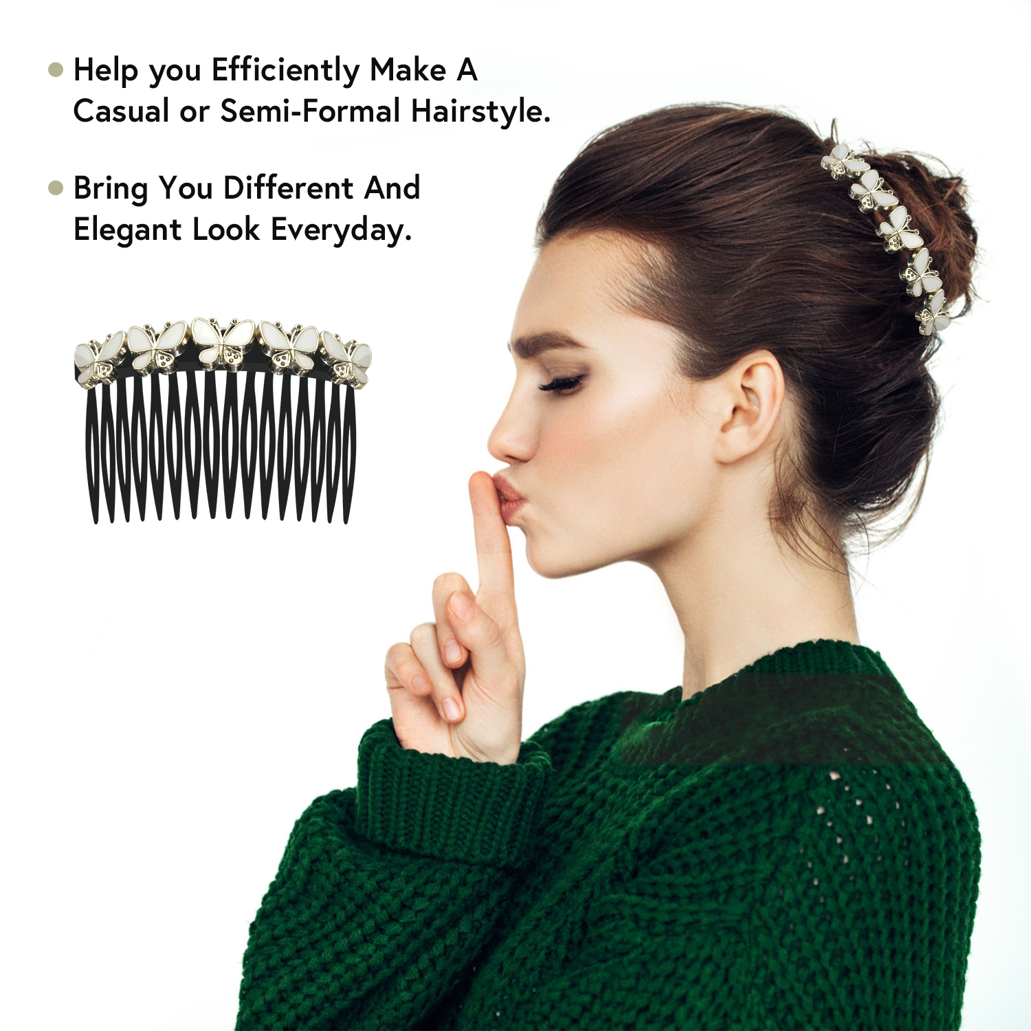 Decorative Hair Combs Set