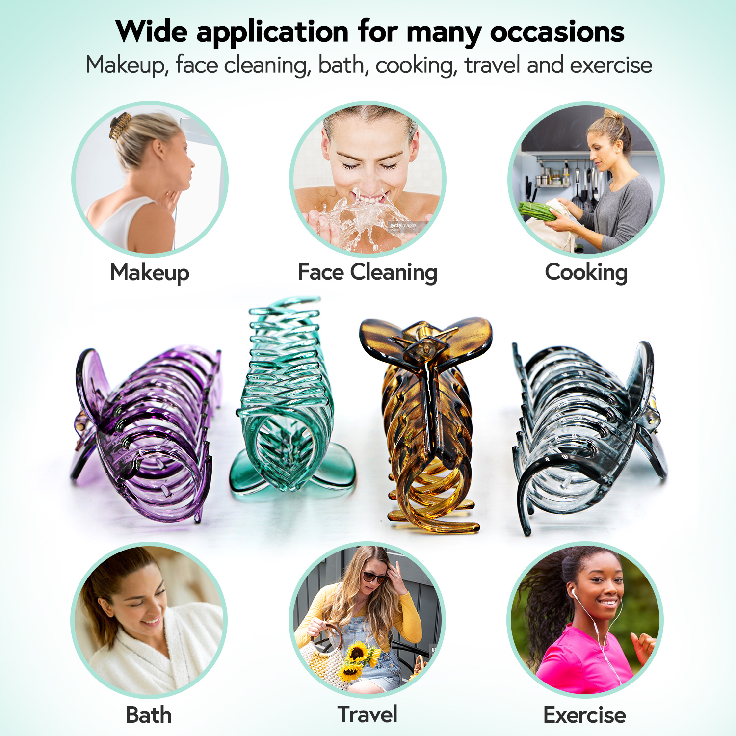 Assorted Hair Claw Clips