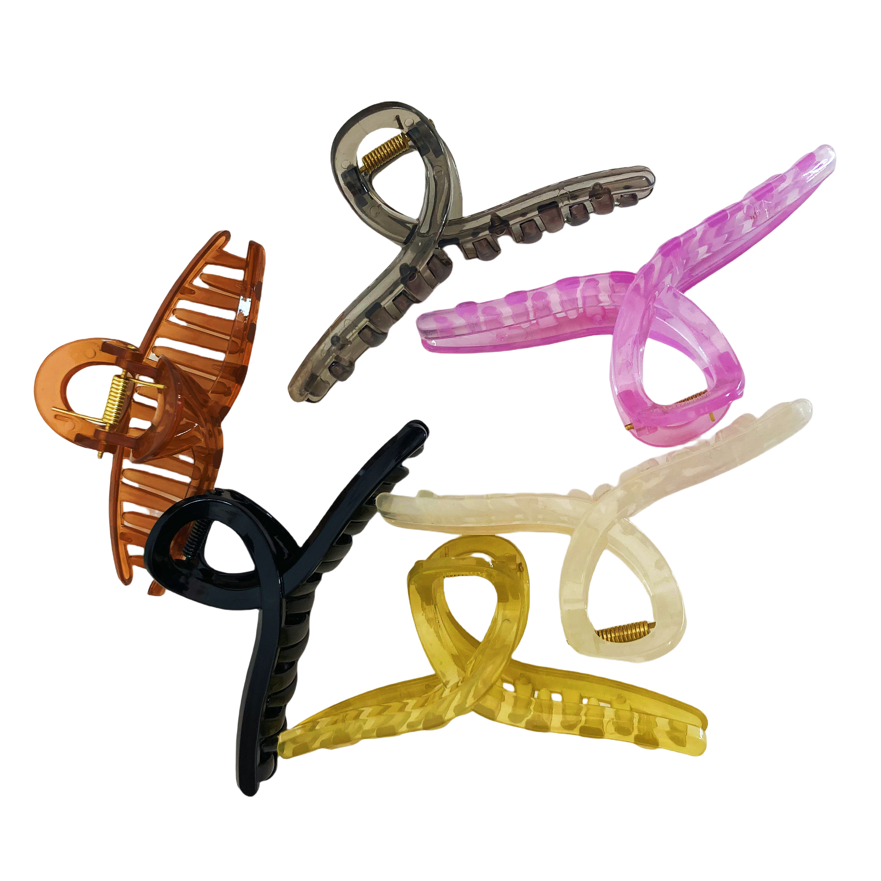 Hair Claw Clips Non-Slip Large Claw Hair Clip for Women and Girls, Strong Hold Banana Hair Clips Jaw Clips for women 6 pcs