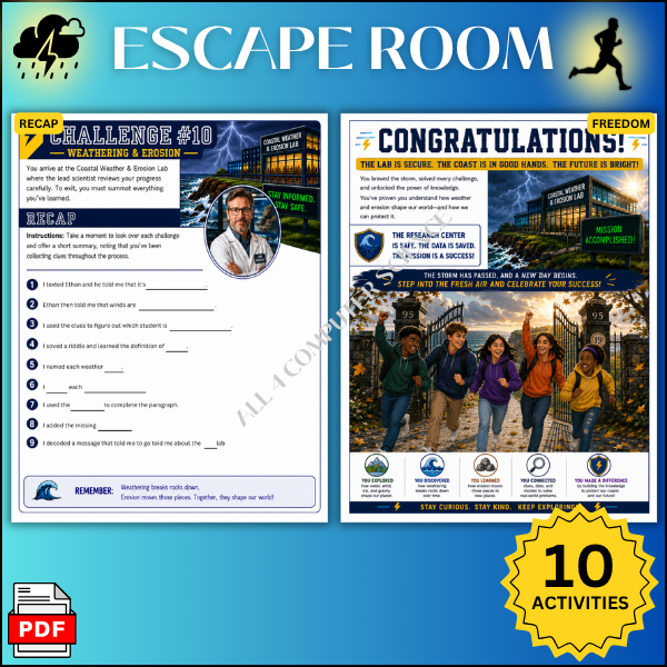 Premium Escape Room | Weathering & Erosion