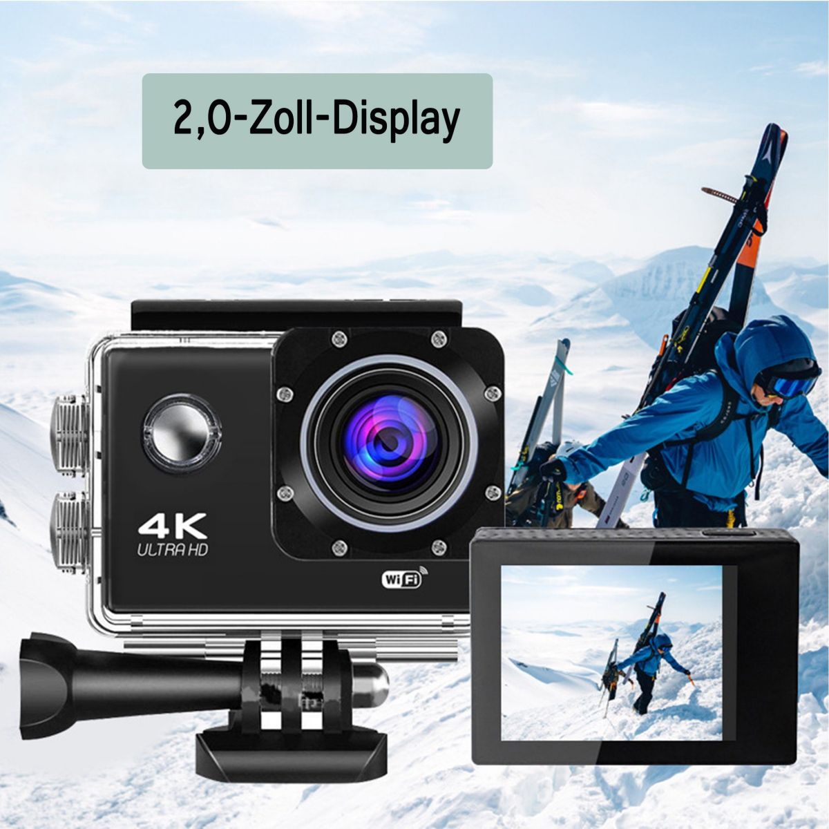 4K HD-Sportkameras,wasserdicht || 4K HD sports cameras, waterproof