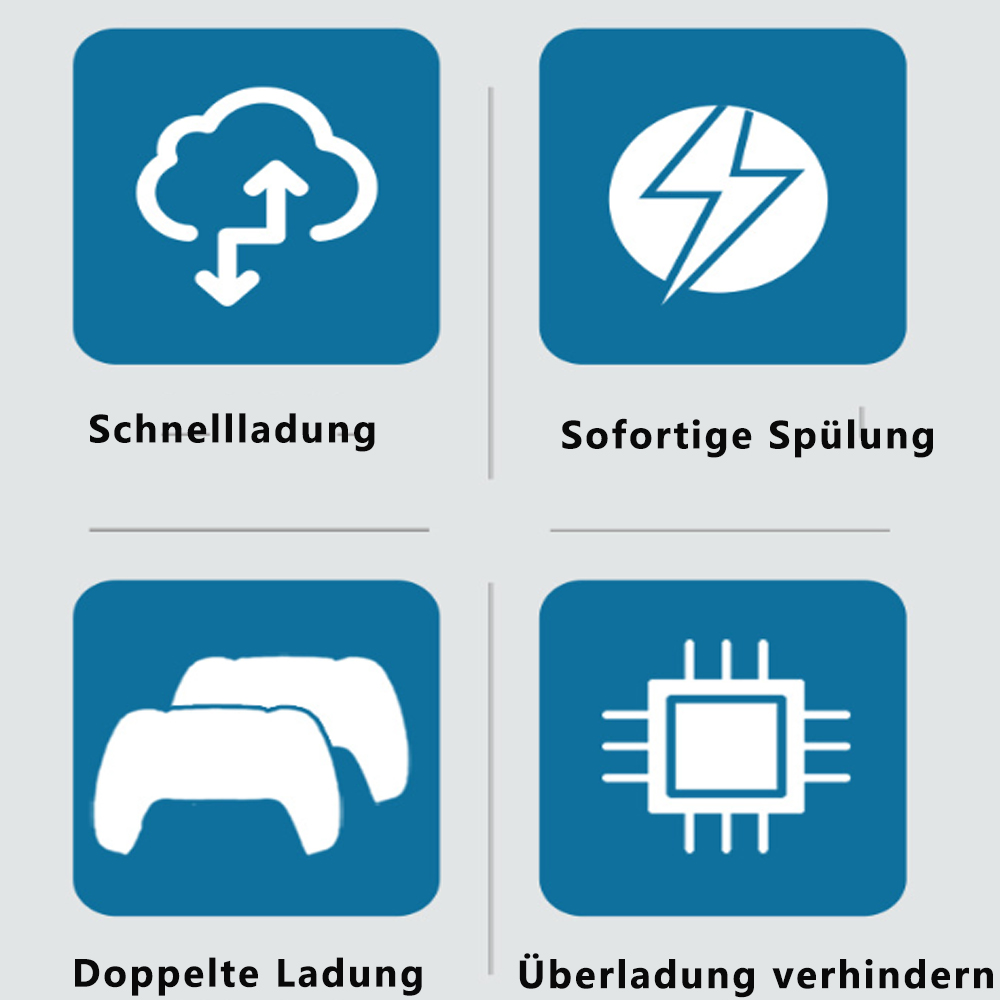 Controller-Ladestation, Twin Charging Dock - mit atmendem Licht || Controller Charging Station, Twin Charging Dock - with Breathing Light