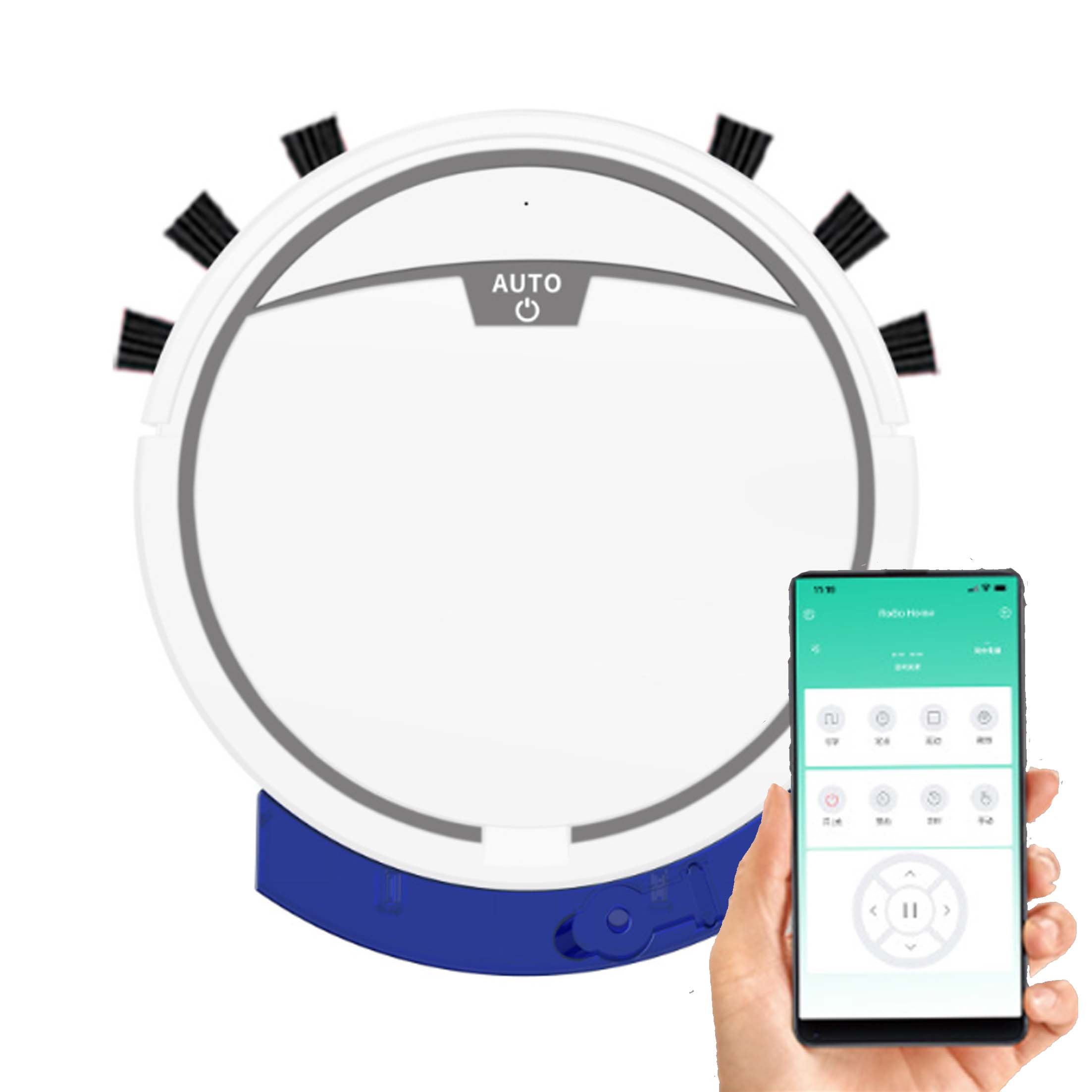 Kehrroboter, Staubsaugen und Wischen 3 in 1, mit Wassertank, APP-Steuerung || Sweeping Robot, Vacuuming and Mopping 3 in 1, with Water Tank, APP Control