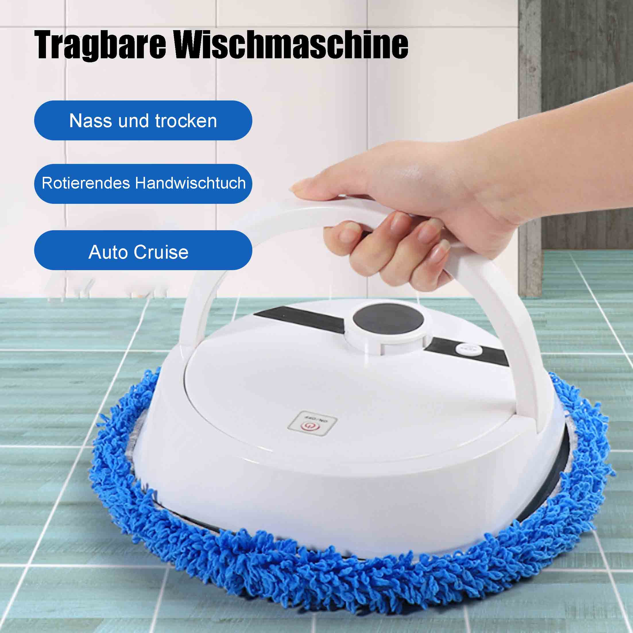Wischroboter, automatischer Bodenwischer mit waschbaren Tüchern || Mopping Robot, Automatic Floor Mop with Washable Pads