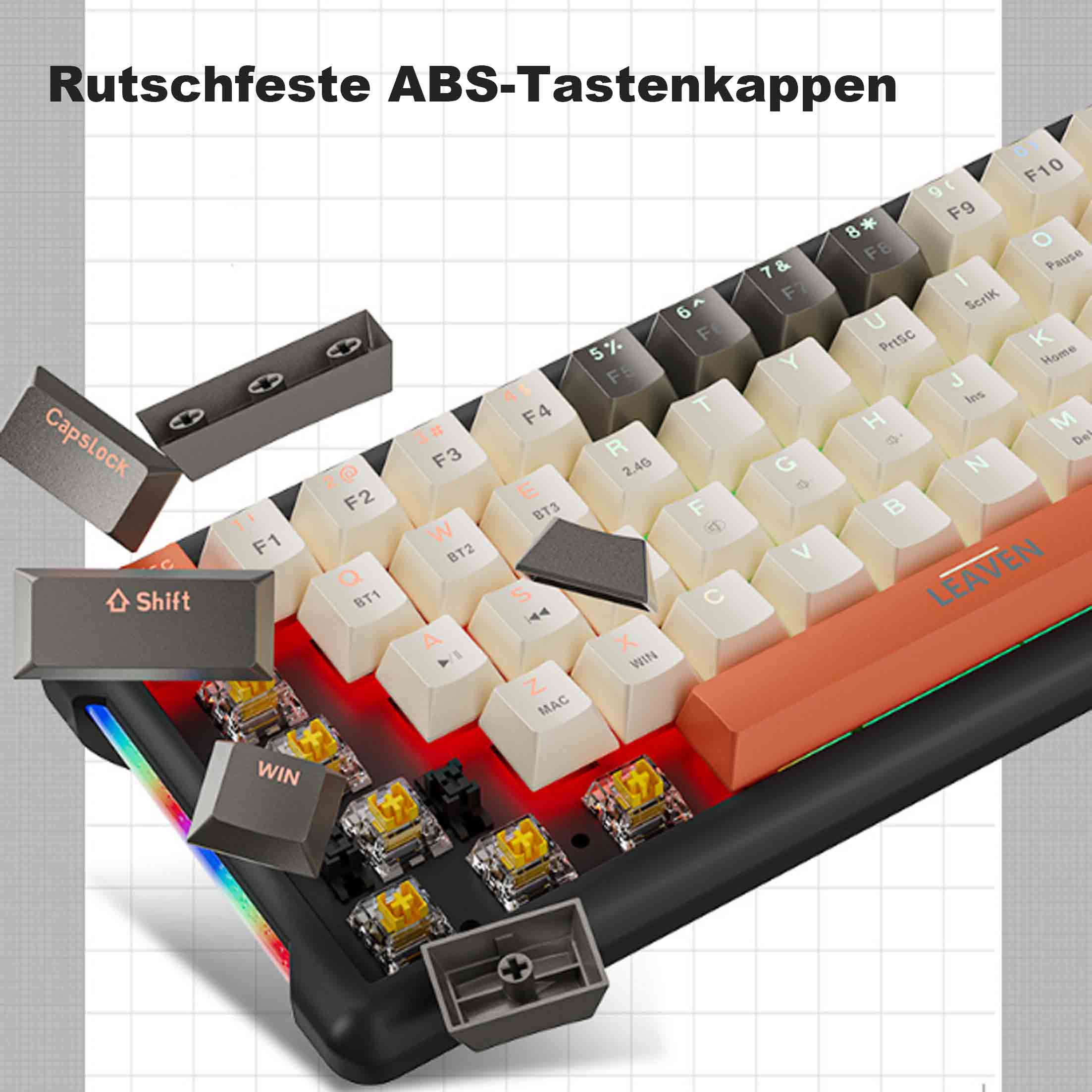 Mechanische Tastatur, Gaming-Tastatur, kabelgebundene Tastatur || Mechanical Keyboard, Gaming Keyboard, Wired Keyboard