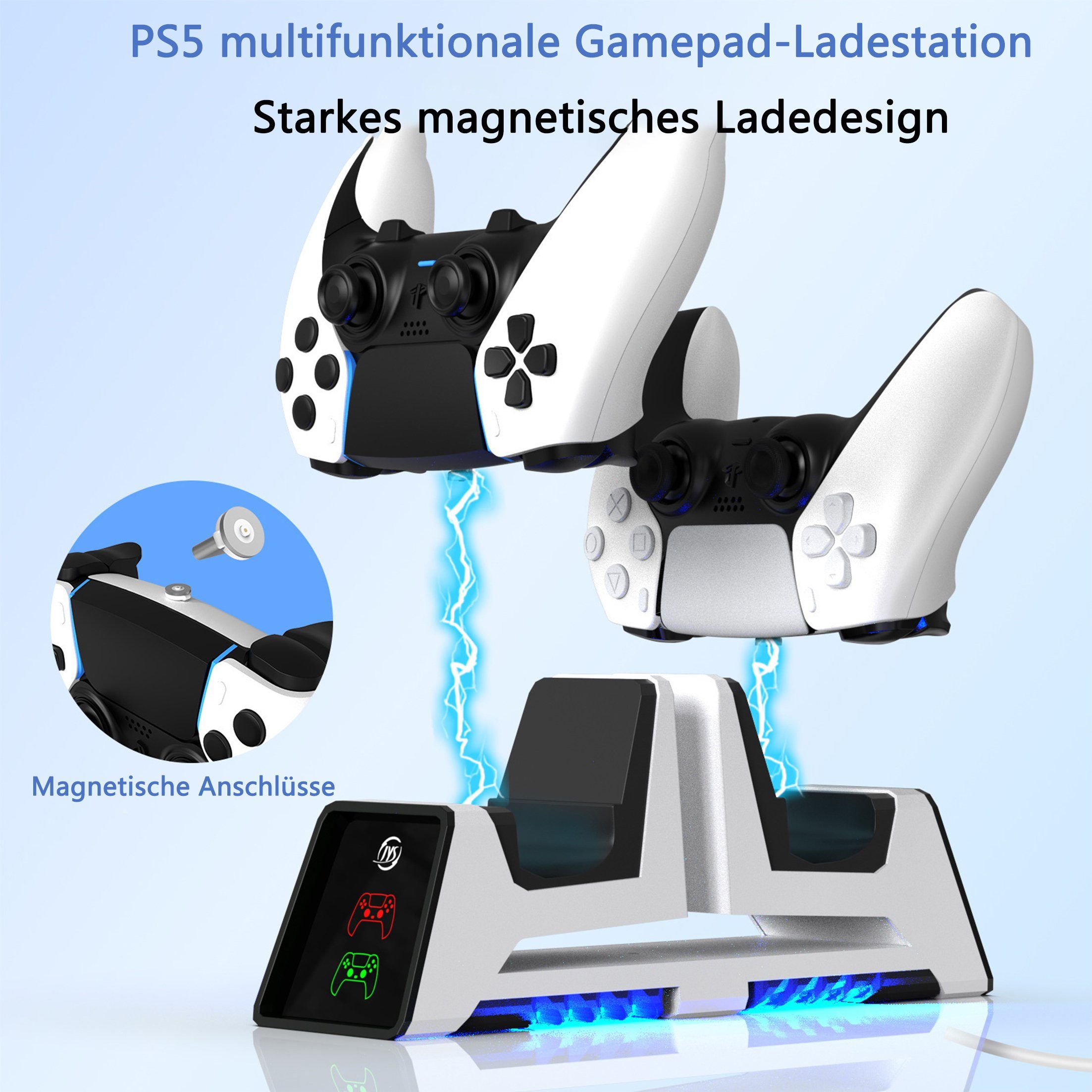 PS5 multifunktionale Gamepad-Ladestation, für PS VR2 Controller || PS5 Multifunctional Gamepad Charging Station, for PS VR2 Controllers