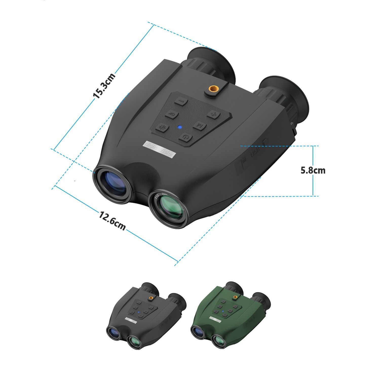 TEKOO Ferngläser, Nachtsichtgeräte, am Kopf montierte Ferngläser || TEKOO binoculars, night vision devices, head-mounted binoculars
