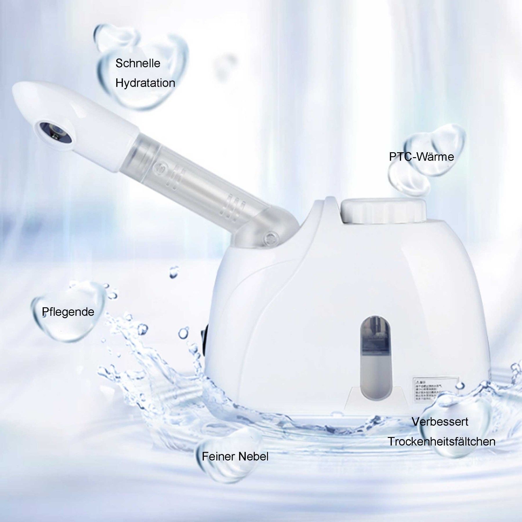 TEKOO Gesichtsdampfer: Thermalzerstäuber, Beauty Hydration, Nebelinstrument || TEKOO Facial Steamer: Thermal Atomizer, Beauty Hydration, Fog Instrument