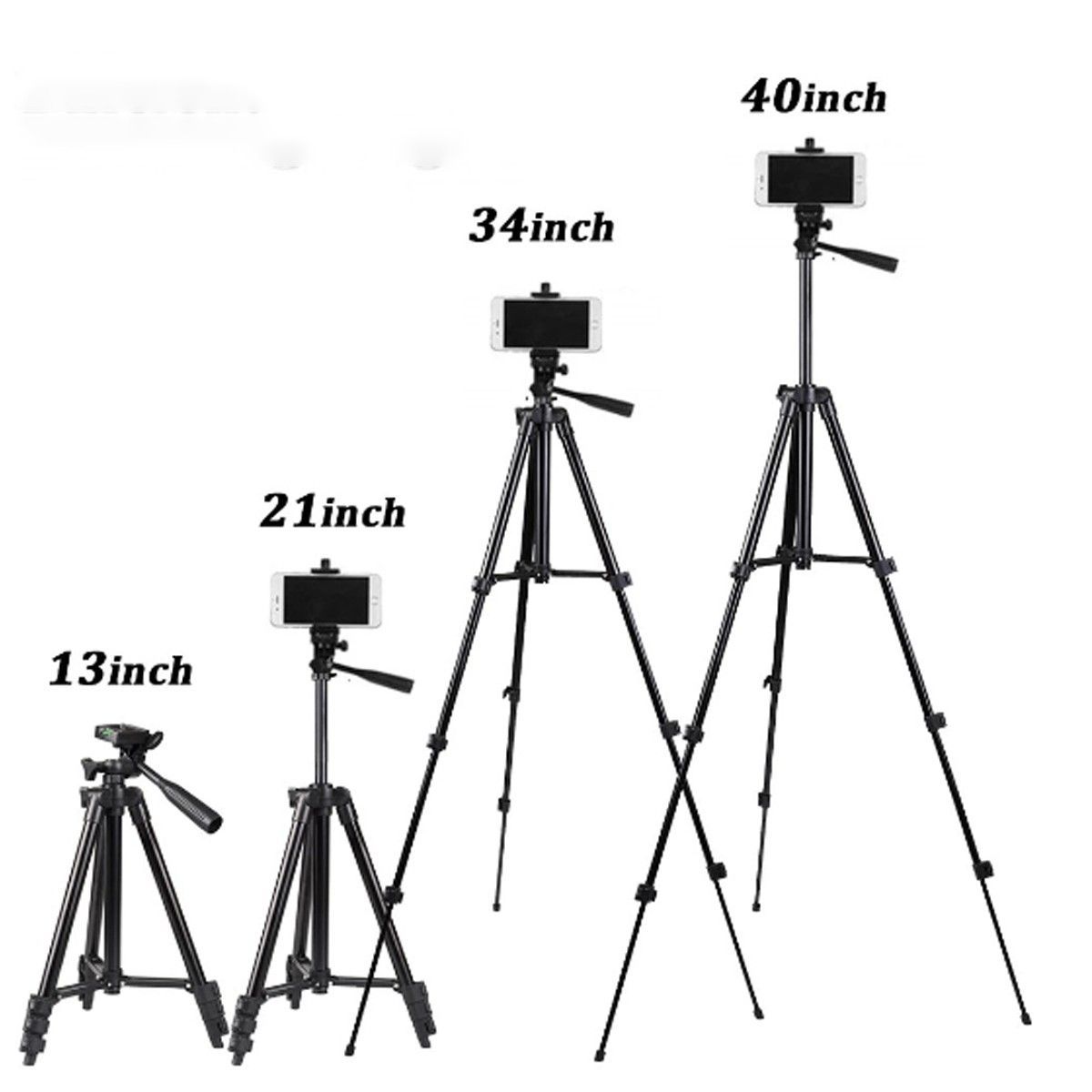 TEKOO Stativkö, Telefonstativ, mit Bluetooth-Fernbedienung, tragbares, vielseitig || TEKOO tripod head, telephone tripod, with Bluetooth remote control, portable, versatile