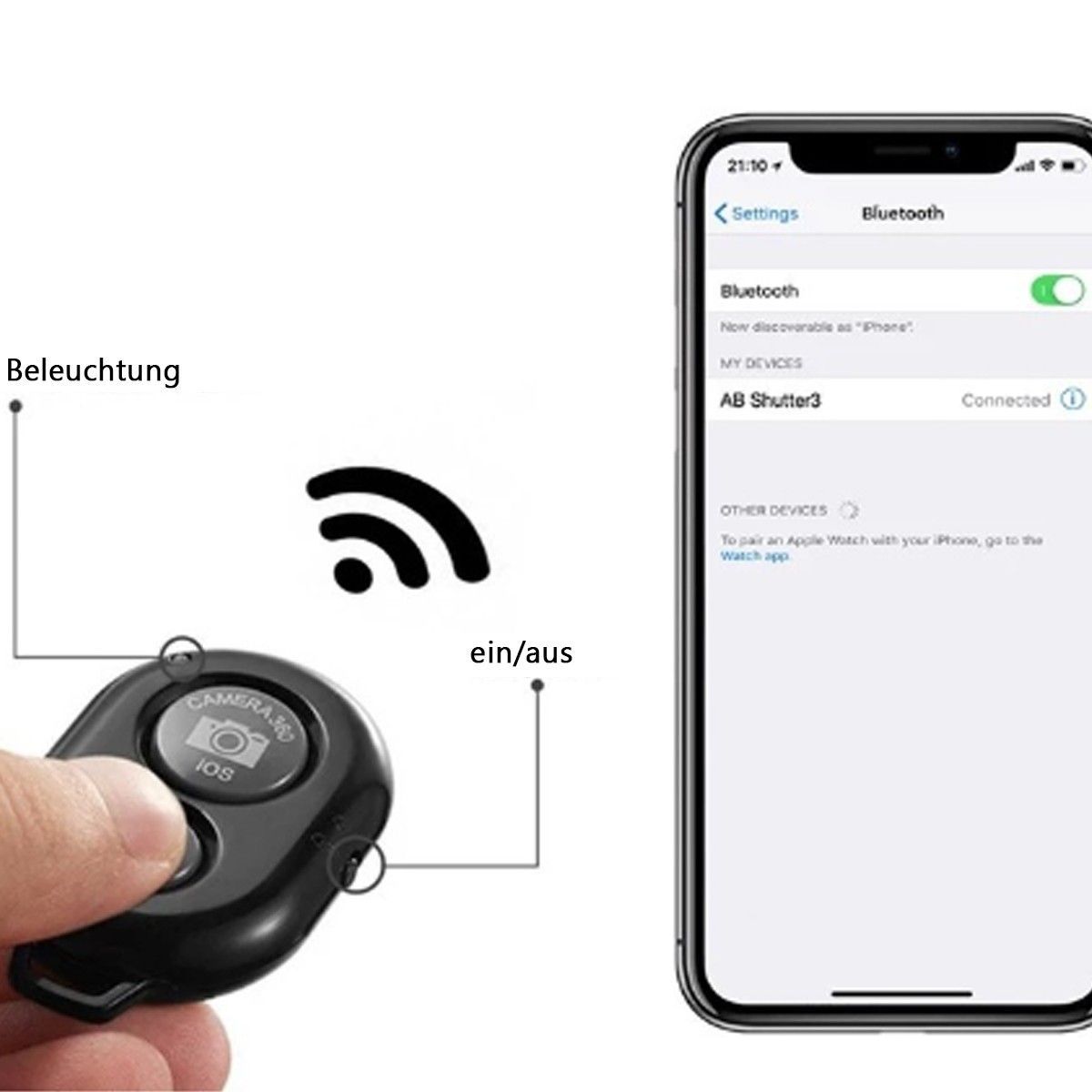 TEKOO Stativkö, Telefonstativ, mit Bluetooth-Fernbedienung, tragbares, vielseitig || TEKOO tripod head, telephone tripod, with Bluetooth remote control, portable, versatile