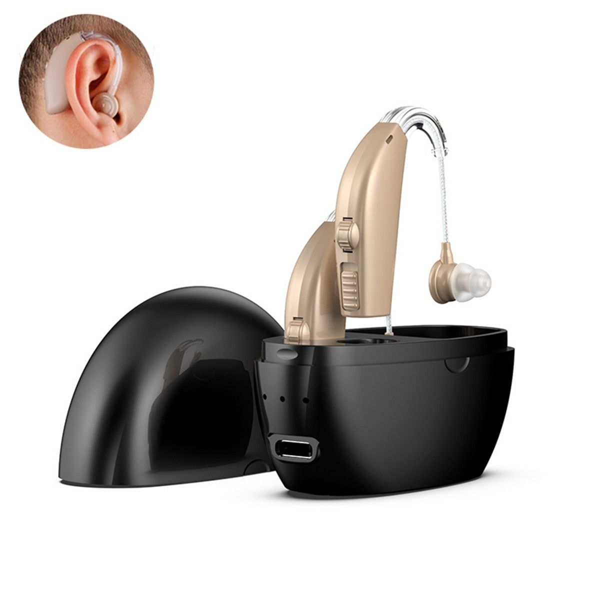 TEKOO Hörgeräte, Deutsche Chips, Intelligente Rauschunterdrückung, ür Senioren/Alltag || TEKOO Hearing Aids, German Chips, Intelligent Noise Reduction, for Seniors/Everyday Life