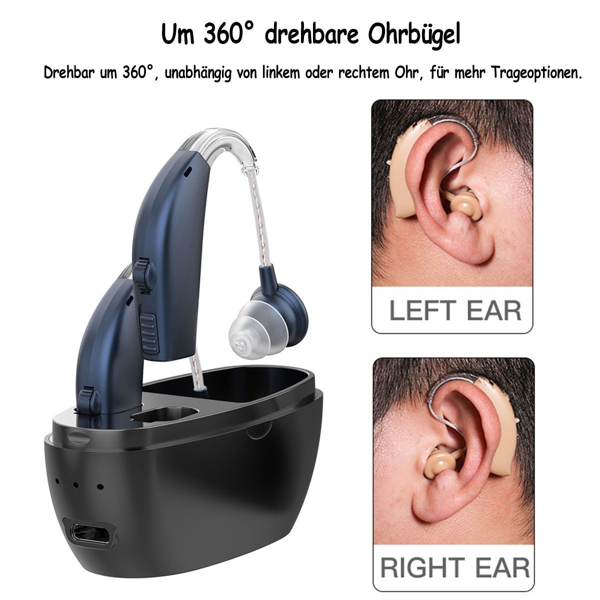 TEKOO Hörgeräte, Deutsche Chips, Intelligente Rauschunterdrückung, ür Senioren/Alltag || TEKOO Hearing Aids, German Chips, Intelligent Noise Reduction, for Seniors/Everyday Life