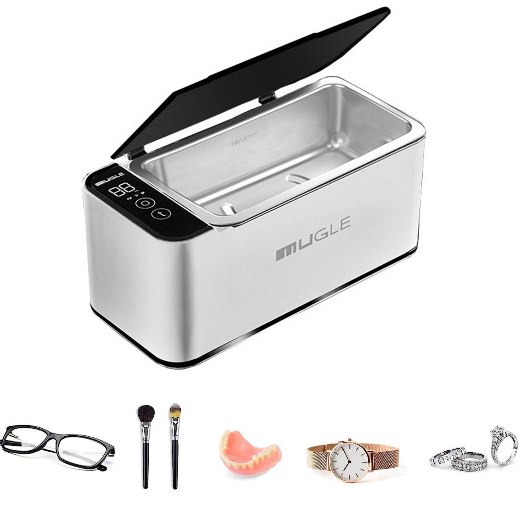 TEKOO Ultraschallreiniger Mini-Reiniger, Brillen-Reiniger, 304 Edelstahl, Für Schmuck || TEKOO Ultrasonic Cleaner Mini Cleaner, Glasses Cleaner, 304 Stainless Steel, For Jewelry