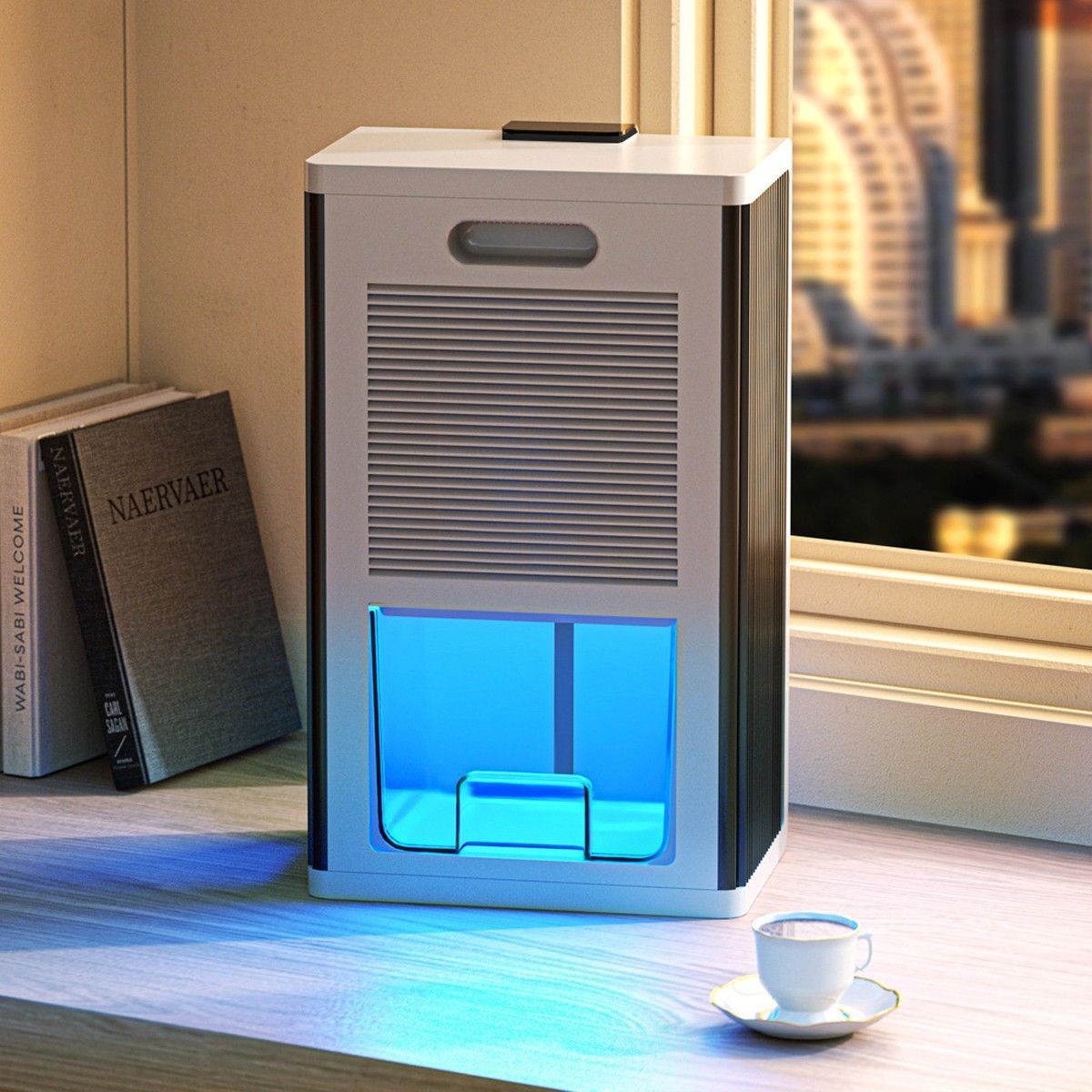 TEKOO Luftentfeuchter, Heimentfeuchter, Raumentfeuchter, (90W, LCD, 35dB Schlafmodus) ||  TEKOO Dehumidifier, Home Dehumidifier, Room Dehumidifier, (90W, LCD, 35dB Sleep Mode)