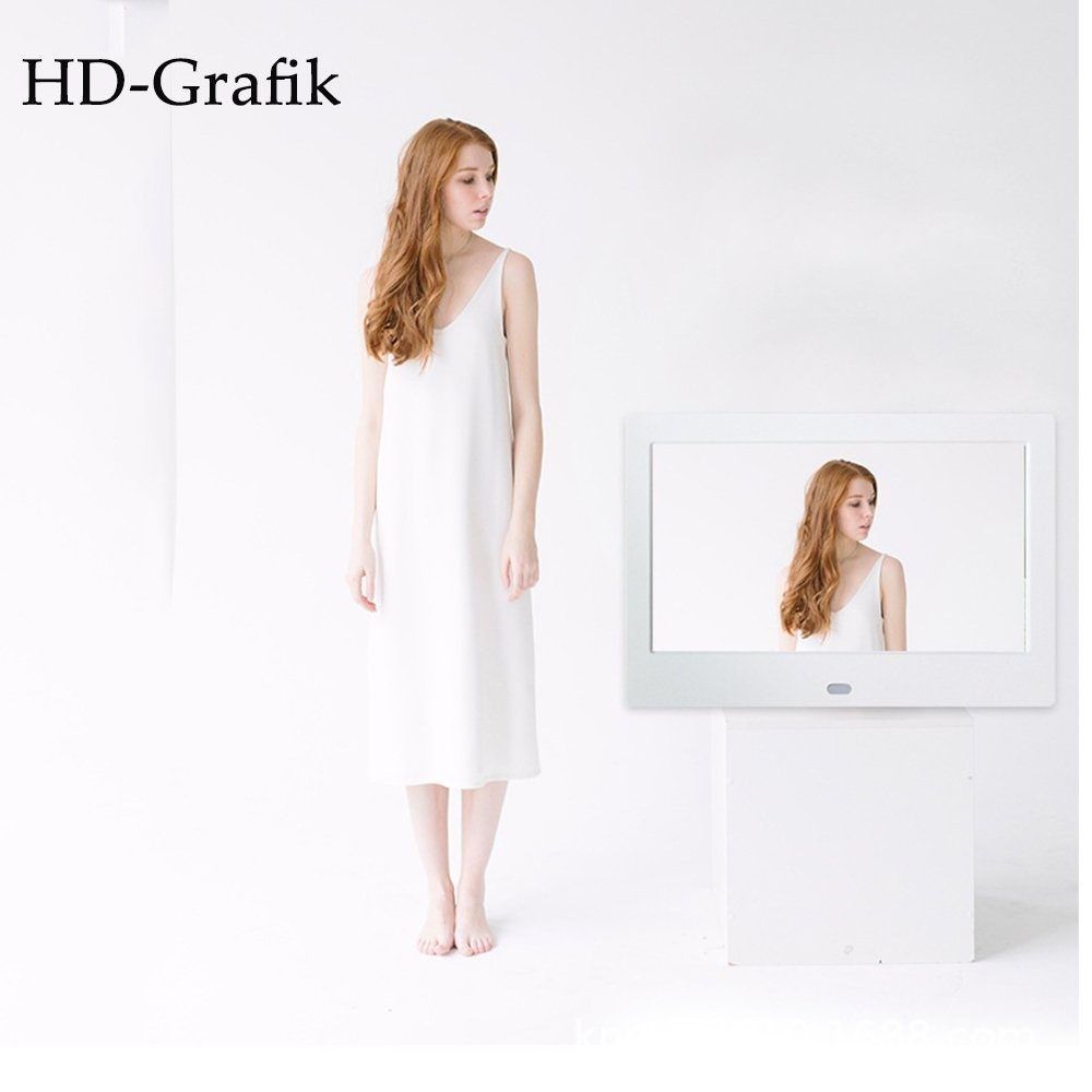 TEKOO Digitaler Bilderrahmen: 10.1 Zoll, Fernsteuerung, 1024 * 600 Pixel, schwarz || TEKOO Digital Picture Frame: 10.1 inch, remote control, 1024*600 pixels, black