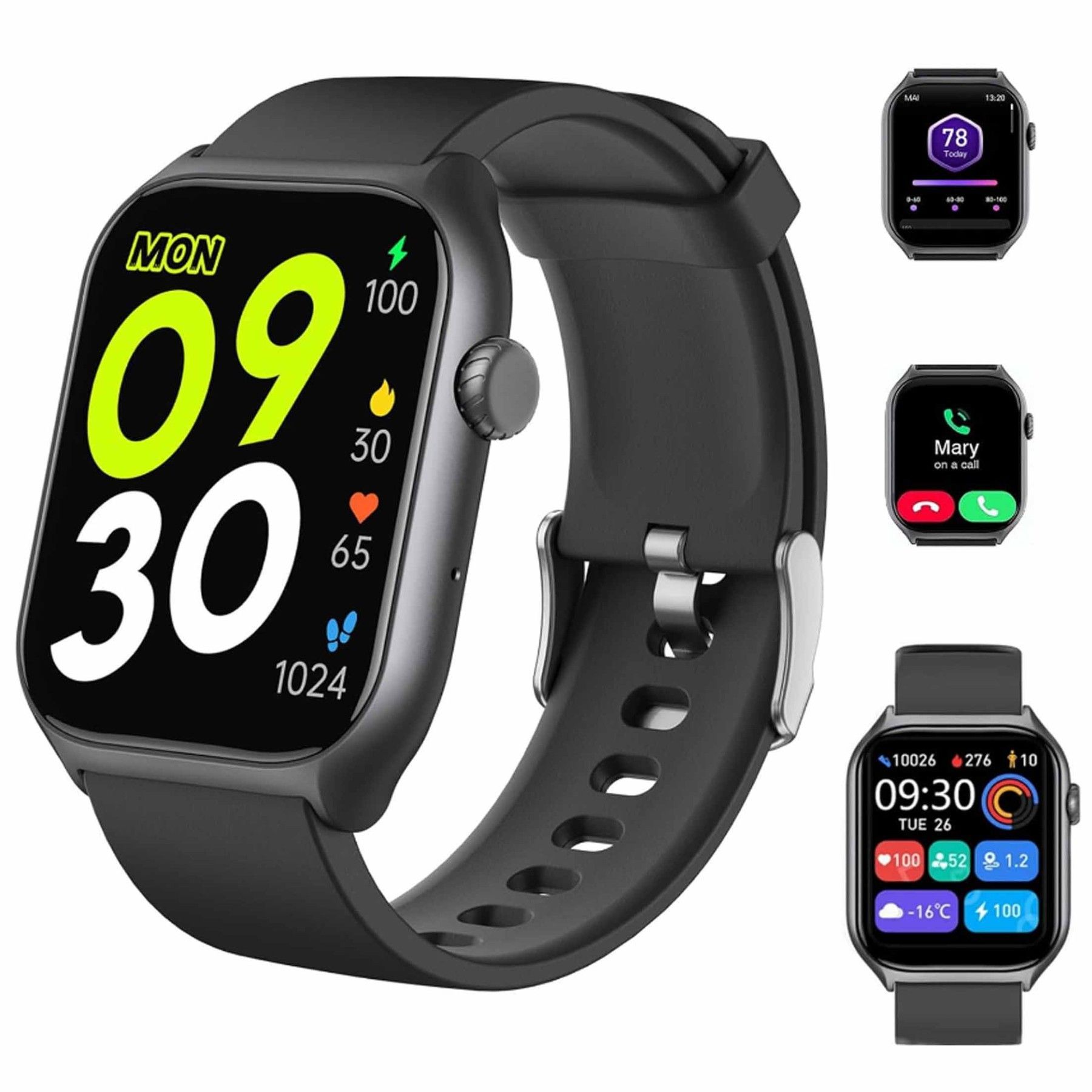 Smartwatch, whatch, Herzfrequenz, Sauerstoffüberwachung, P67 wasserdicht || Smartwatch, whatch, heart rate, oxygen monitoring, P67 waterproof
