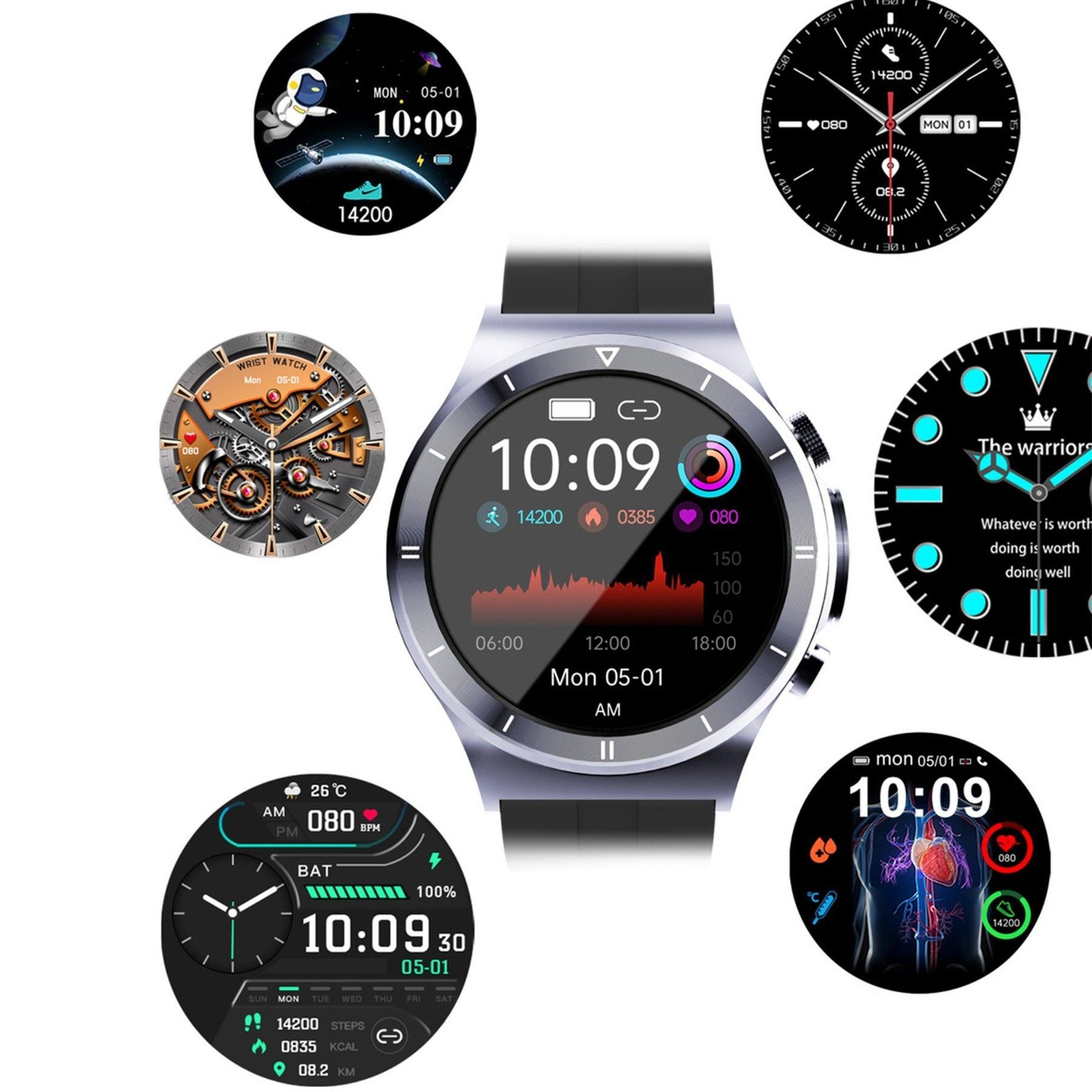 Smartwatches, watch, T30 Smartwatches für iOS und Android, portuhren, luetooth, ilber || Smartwatches, watch, T30 Smartwatches for iOS and Android, portuhren, luetooth, ilber