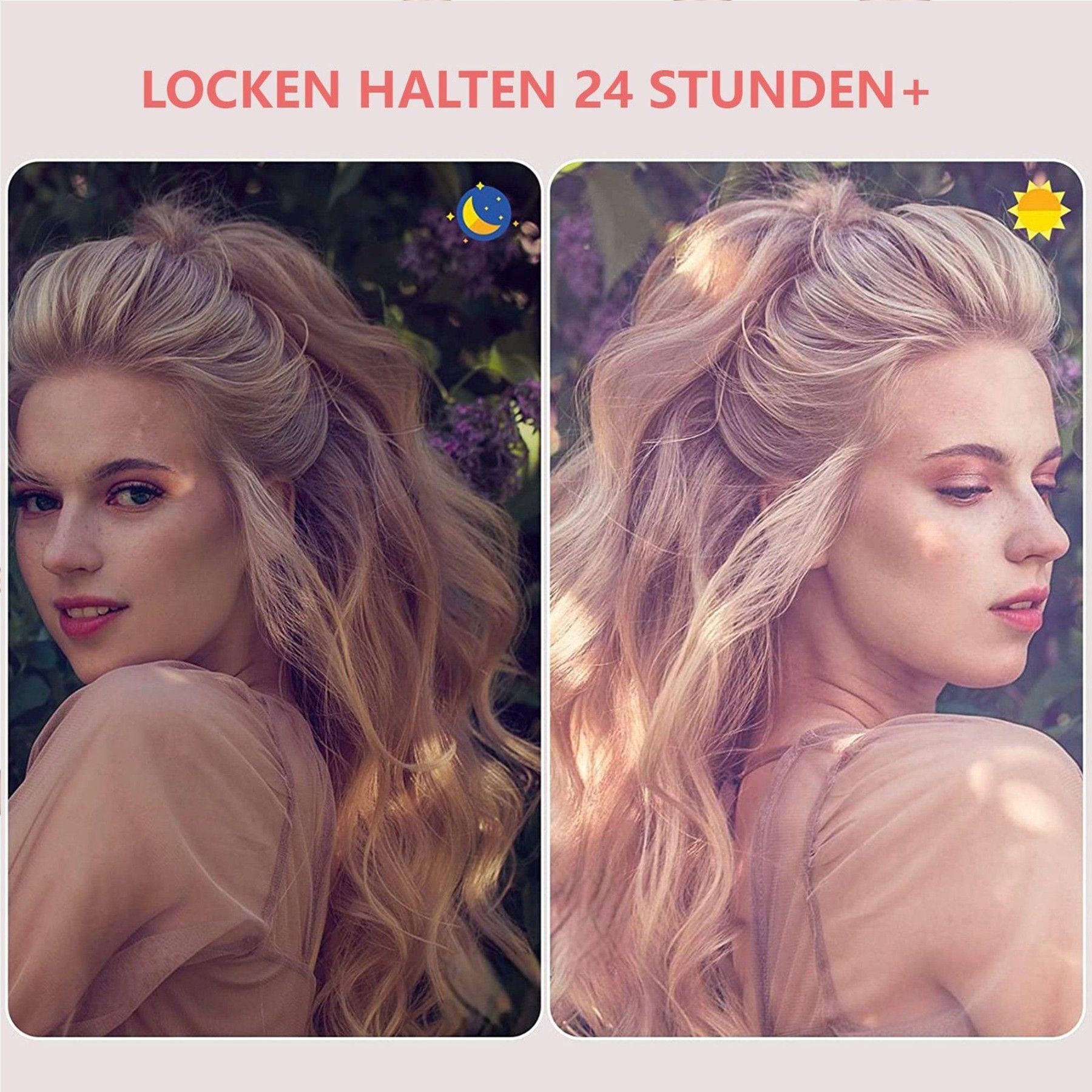 TEKOO Lockenstab-Set, Keramik, 6 Größen (10-32mm), Schnellheizung, Für Alle Haartypen || TEKOO Curling Iron Set, Ceramic, 6 Sizes (10-32mm), Fast Heating, For All Hair Types