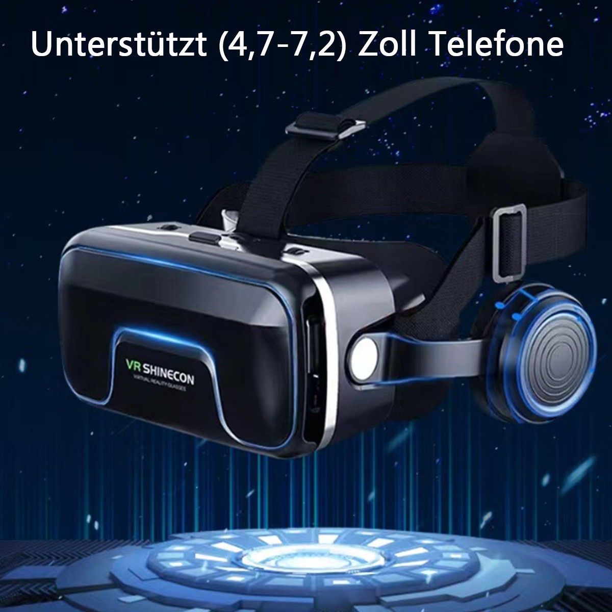 TEKOO VR-Brille, 3D-Kino, HD-Optik, Universal, Augen-Schutz, Geschenk-Idee || TEKOO VR Glasses, 3D Cinema, HD Optics, Universal, Eye Protection, Gift Idea