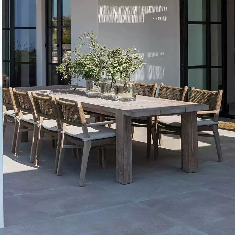 Outdoor-Patio-Esstisch Set || Outdoor patio dining table set