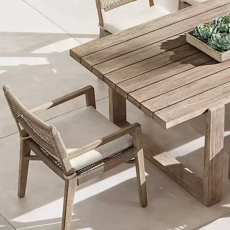 Outdoor-Patio-Esstisch Set || Outdoor patio dining table set