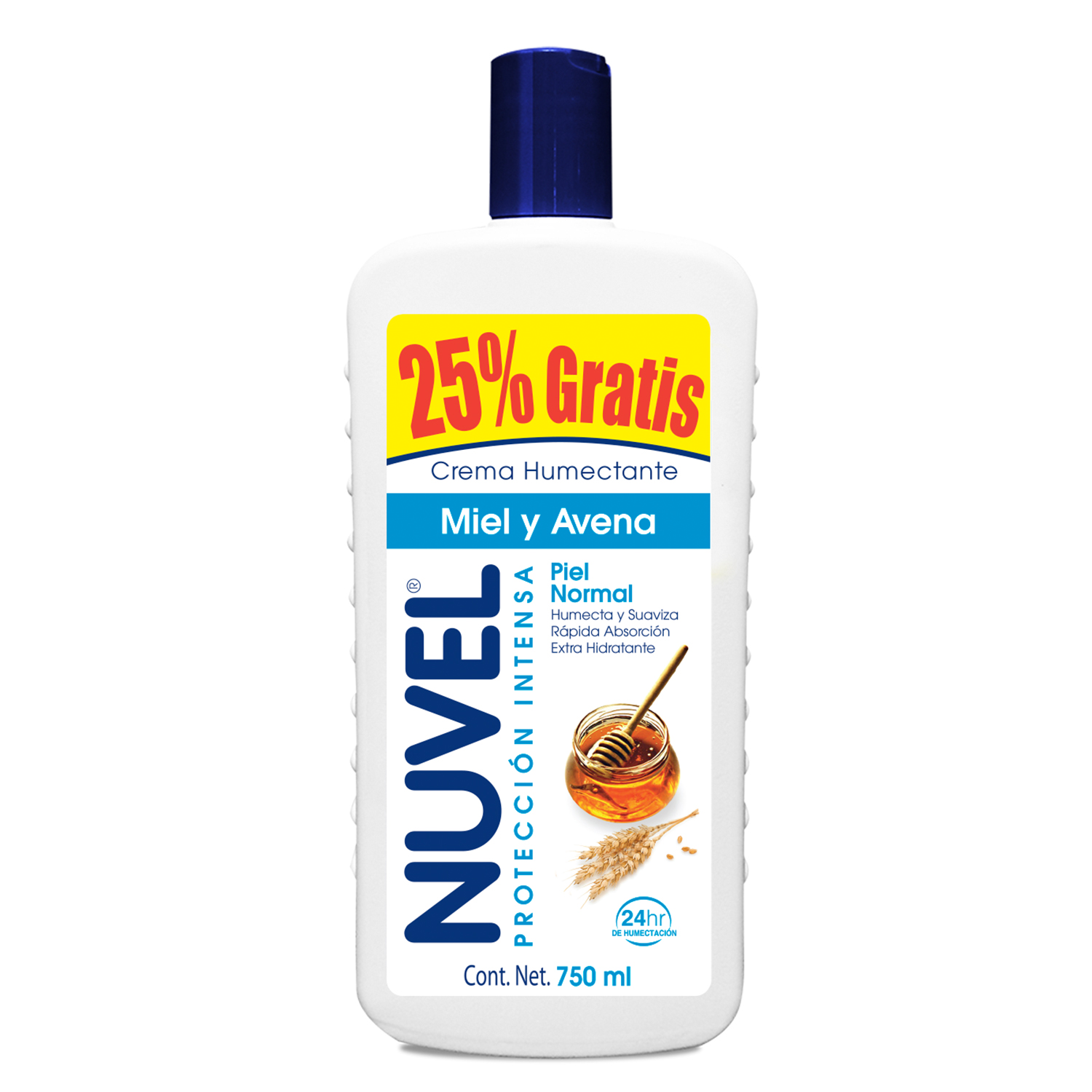 Crema NUVEL Miel Avena  750ml 