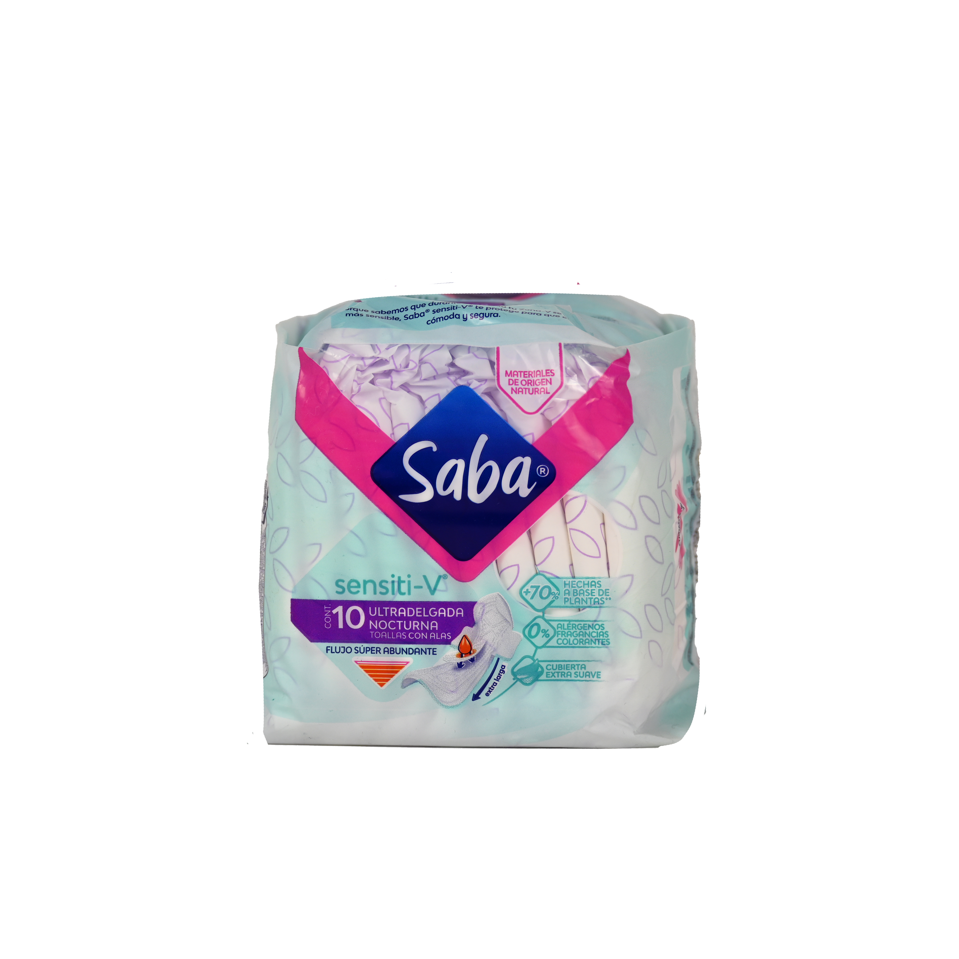 SABA Ultra Delgada Nocturna Sensiti-V c/10 