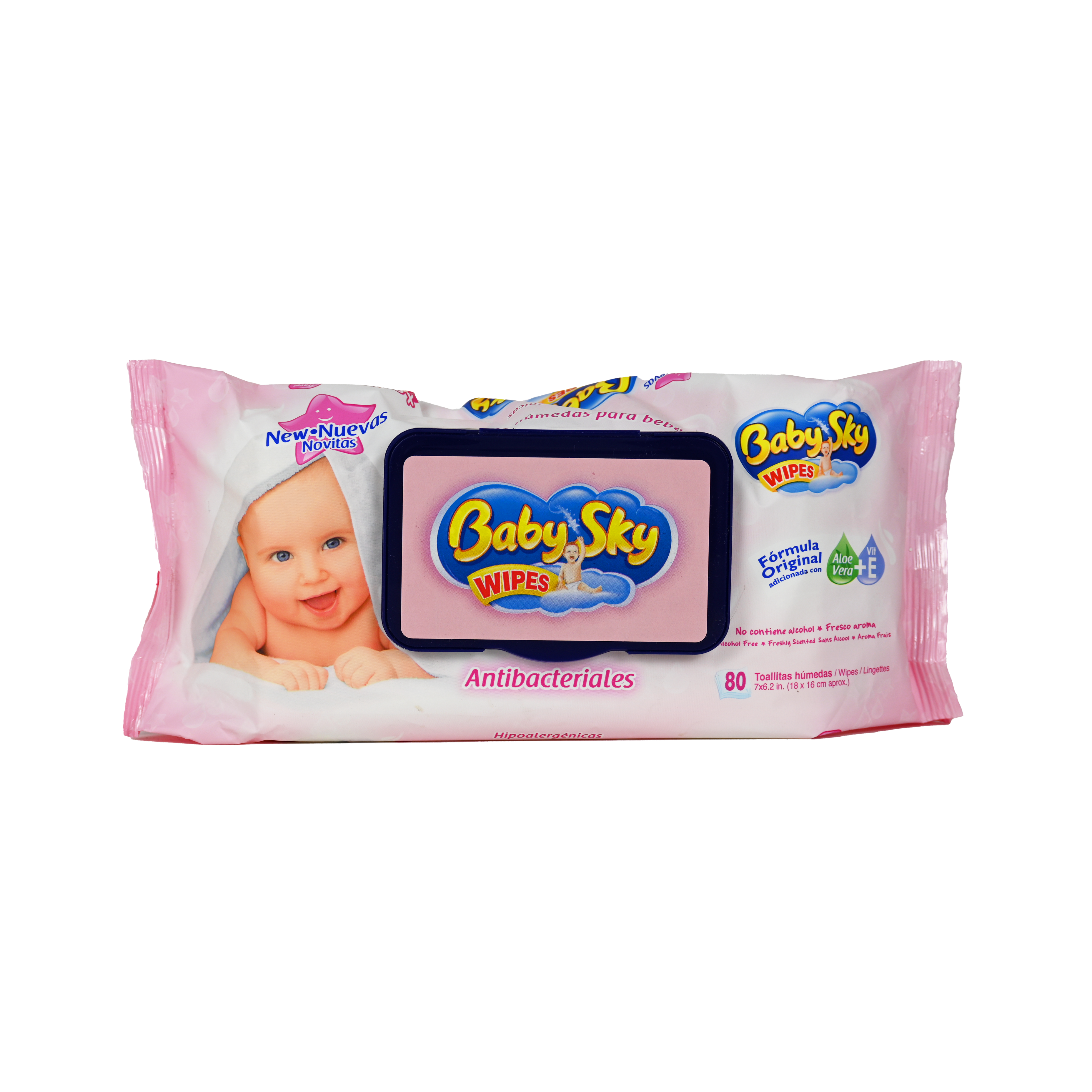 Toallitas Baby  SKY Rosa c/80