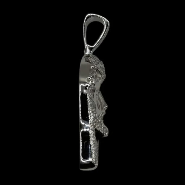 7.5ct 70g Jesus Pendant VVS1 D Moissanite