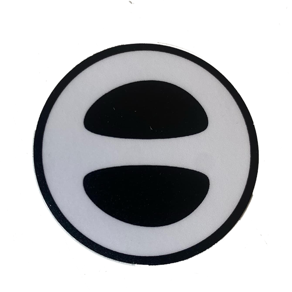 OE Sticker - White & Black