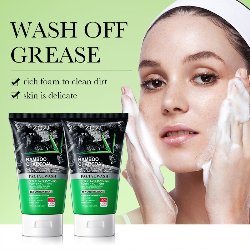 ZOZU Bamboo Charcoal Facial Wash