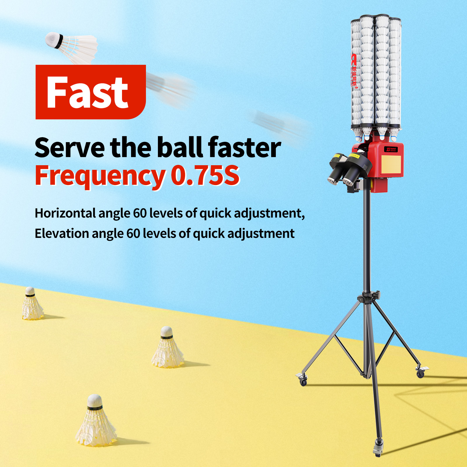 B3 SIBOASI BADMINTON TRAINING MACHINE IN THE CHEAP FACTORY COST