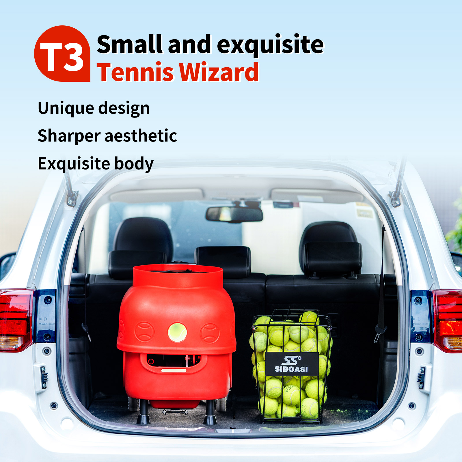 SS-T3 Tennis Ball Machine(Battery free)