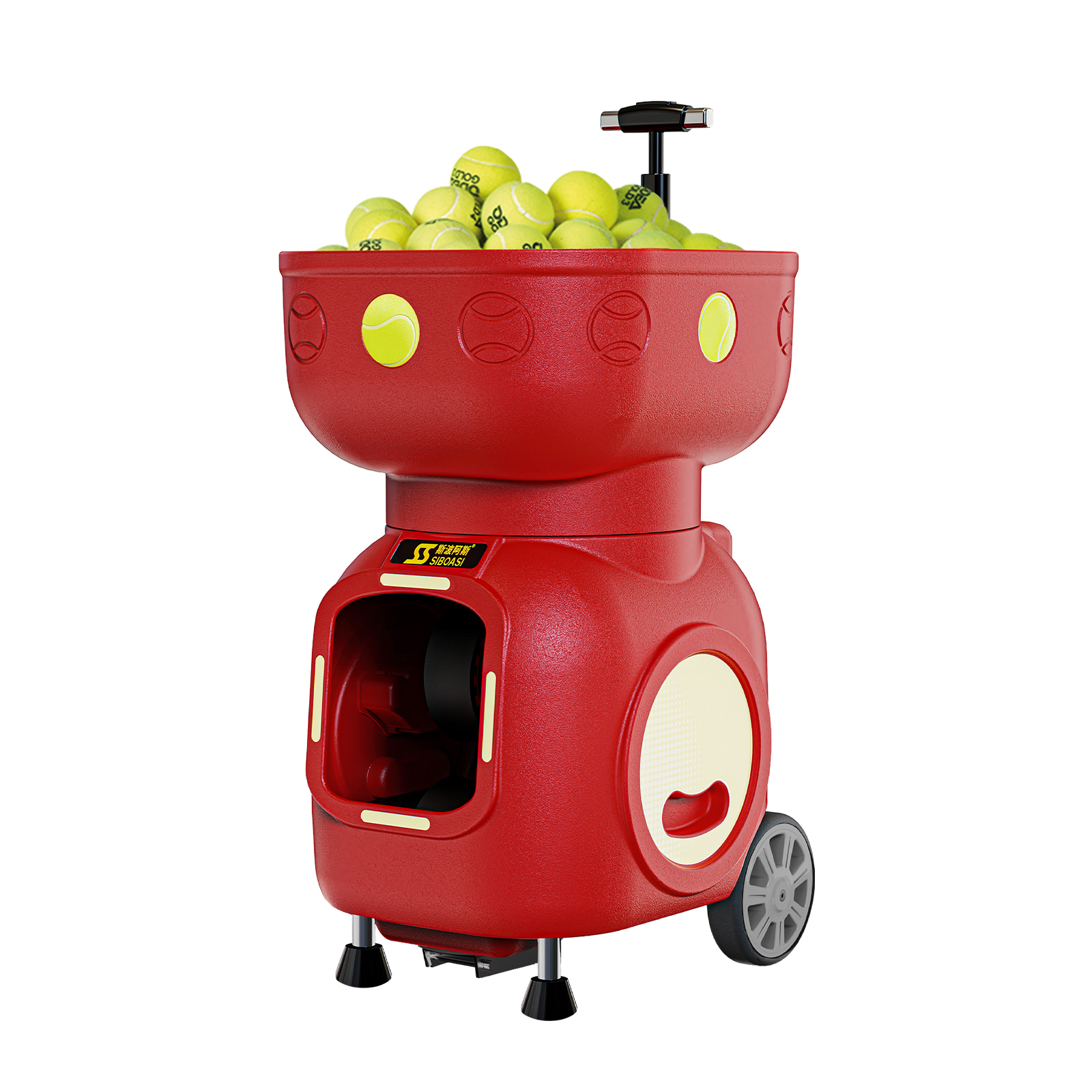 SIBOASI NEW CHEAP MODEL T7 TENNIS BALL MACHINE WITH BOTH APP AND REMOTE CONTROL 2024