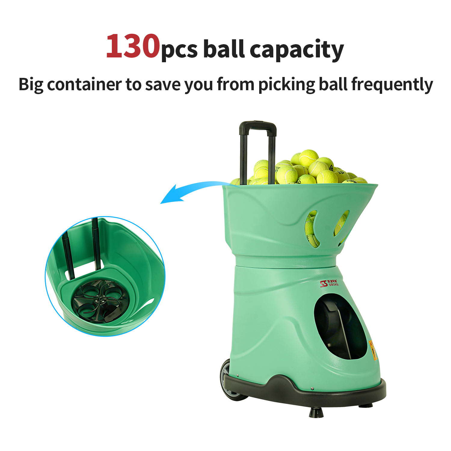 SIBOASI Tennis ball machine SS-T2303M Intelligent Tennis Ball Training Equipment