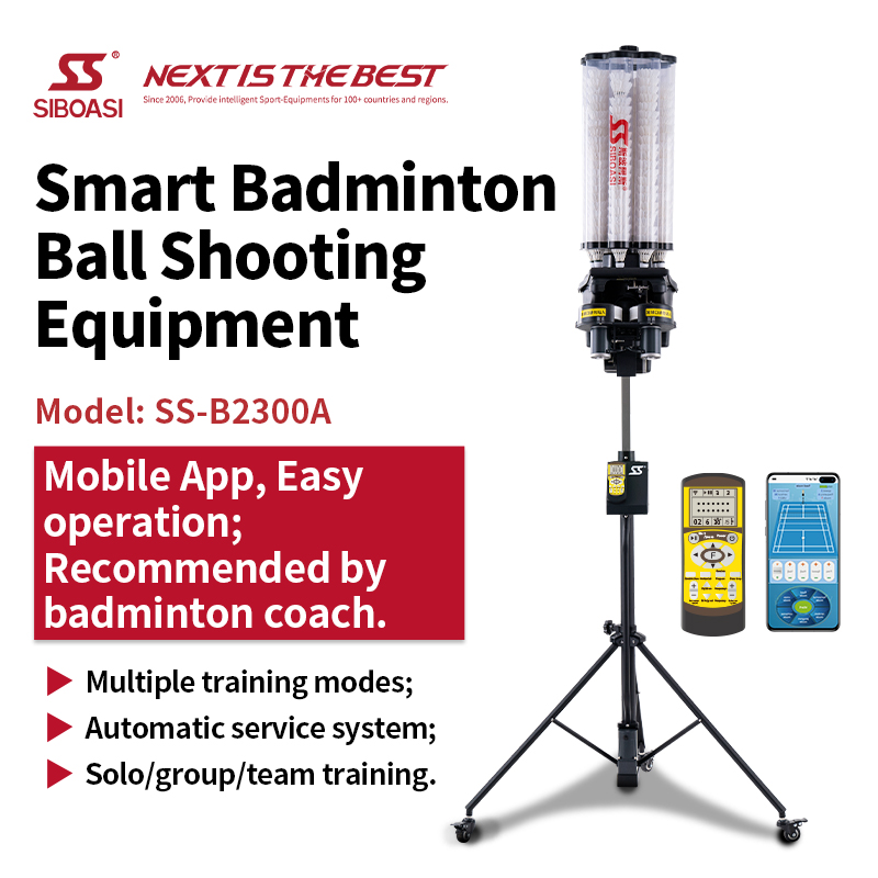 SS SIBOASI Smart Badminton Ball Shooting machine SS-B2300A Equipment