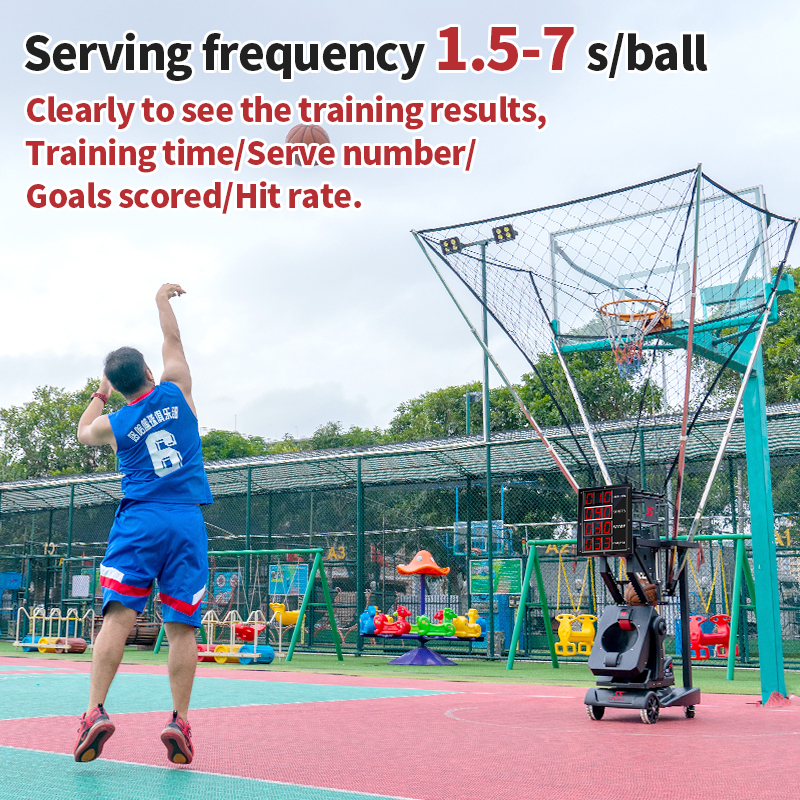 NEW K2100A BASKETBALL REBOUNDING MACHINE WITH SCREEN TO SHOW THE SHOT DATA