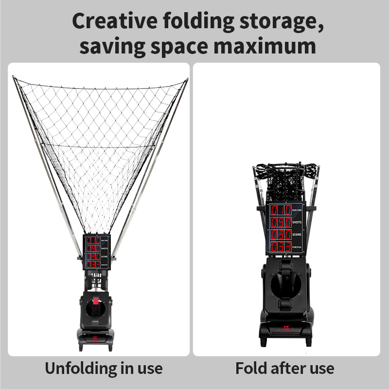 NEW K2100A BASKETBALL REBOUNDING MACHINE WITH SCREEN TO SHOW THE SHOT DATA